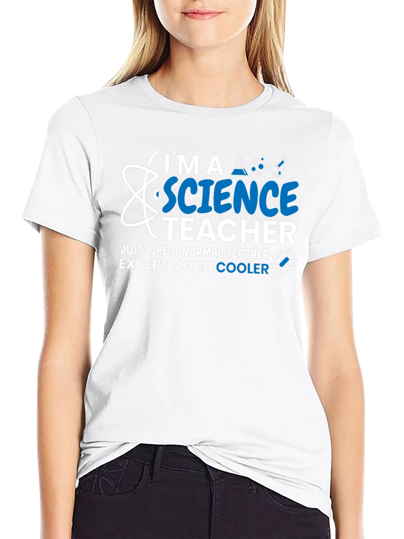 Science Teacher T-Shirt - Normal Teacher Except Cooler