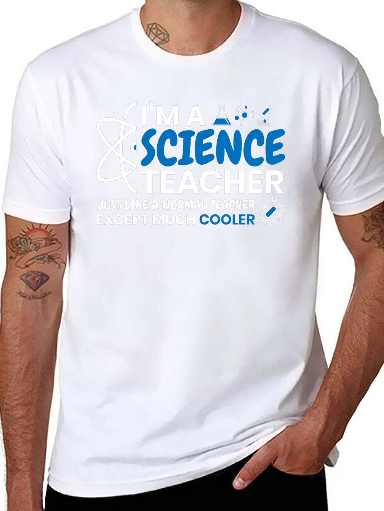 Science Teacher T-Shirt - Normal Teacher Except Cooler
