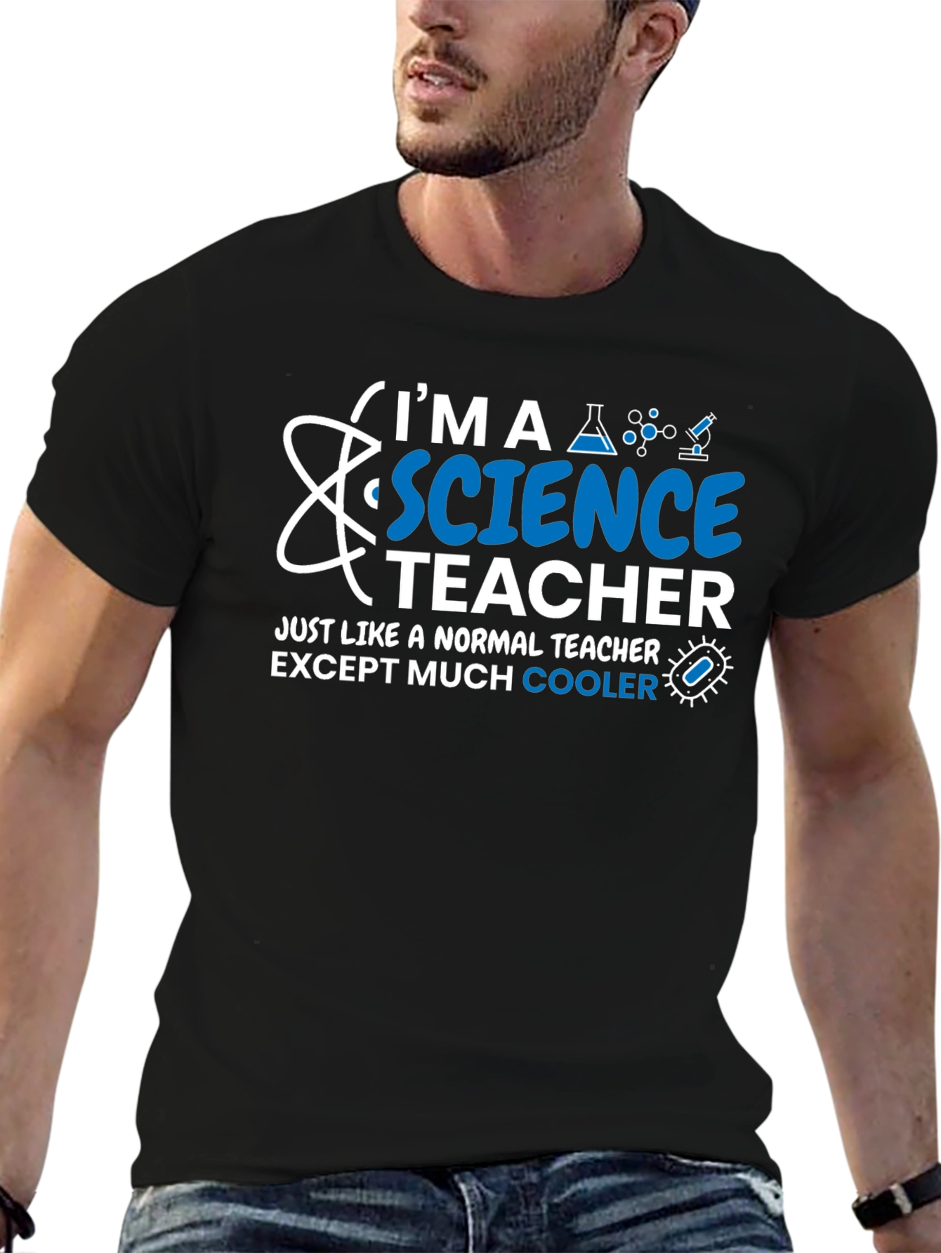 Science Teacher T-Shirt - Normal Teacher Except Cooler