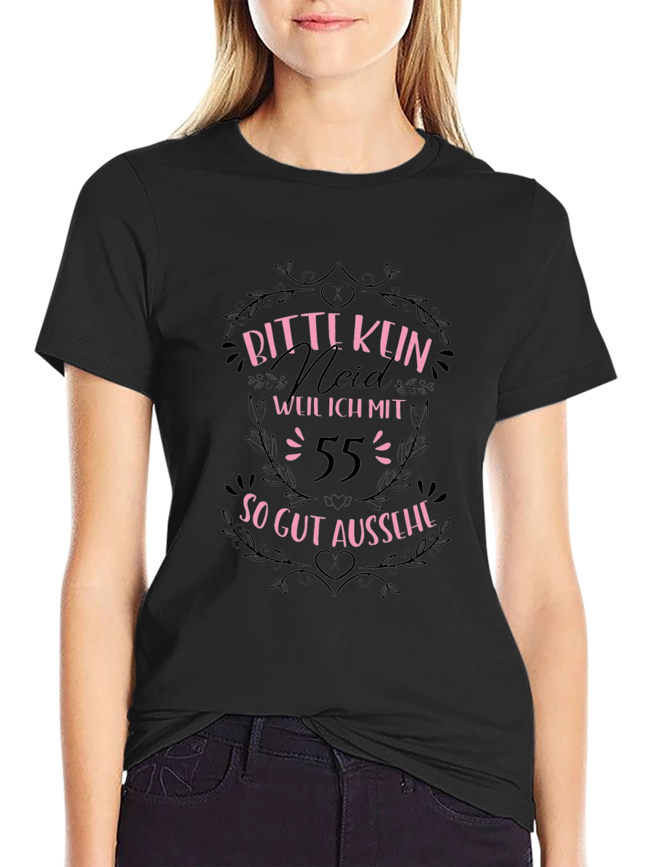 Funny 55th Birthday T-Shirt - Bitte Kein Neid