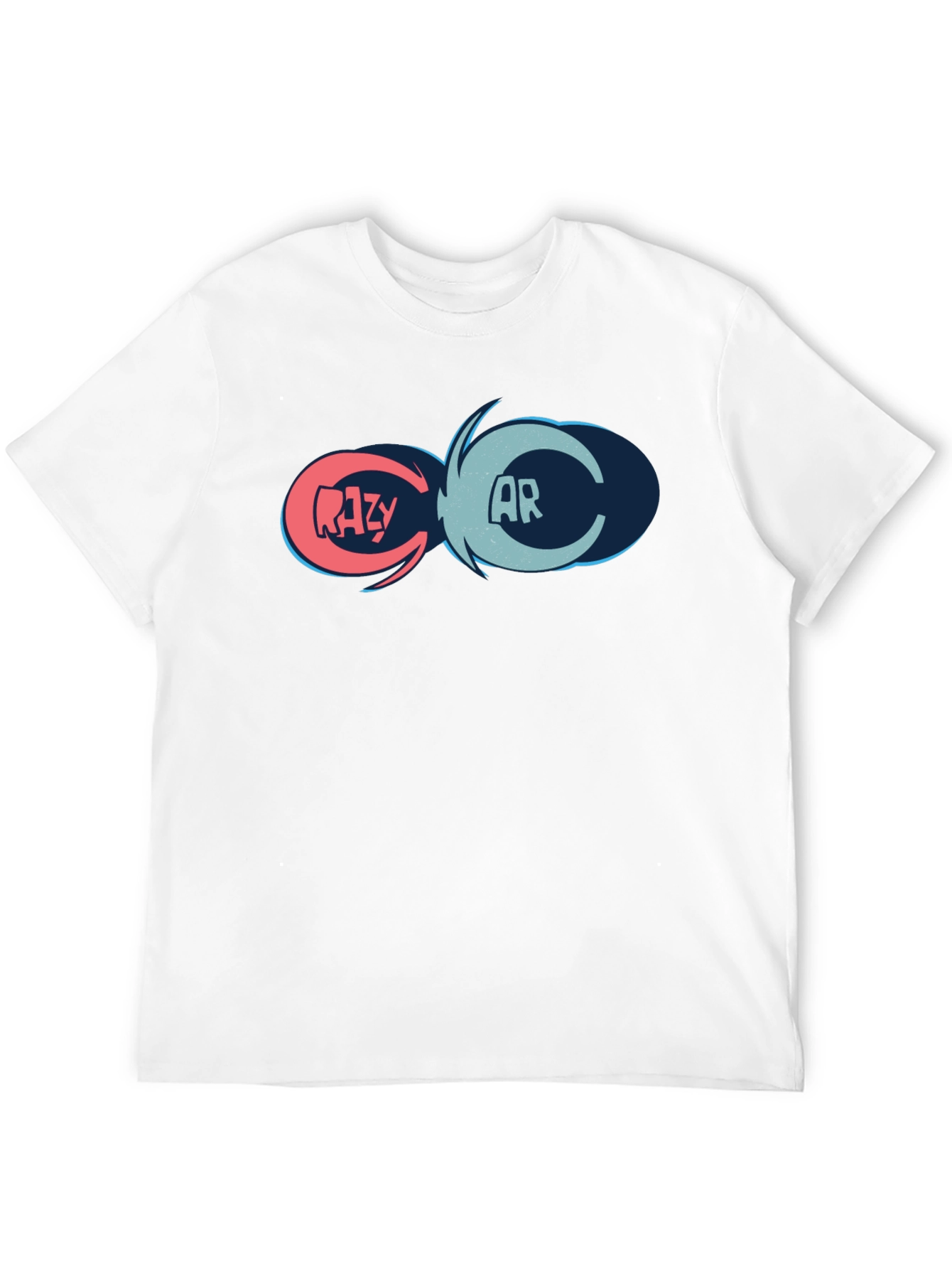 Crazy Car Graphic Tee - Black Cotton Blend Shirt