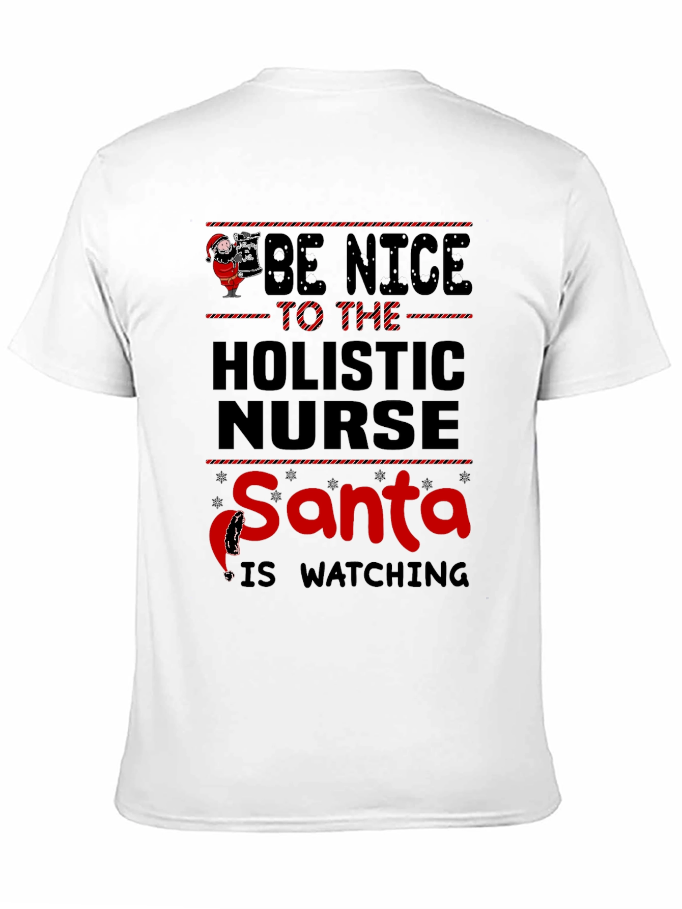 Holistic Nurse Santa Watching T-Shirt - Unisex