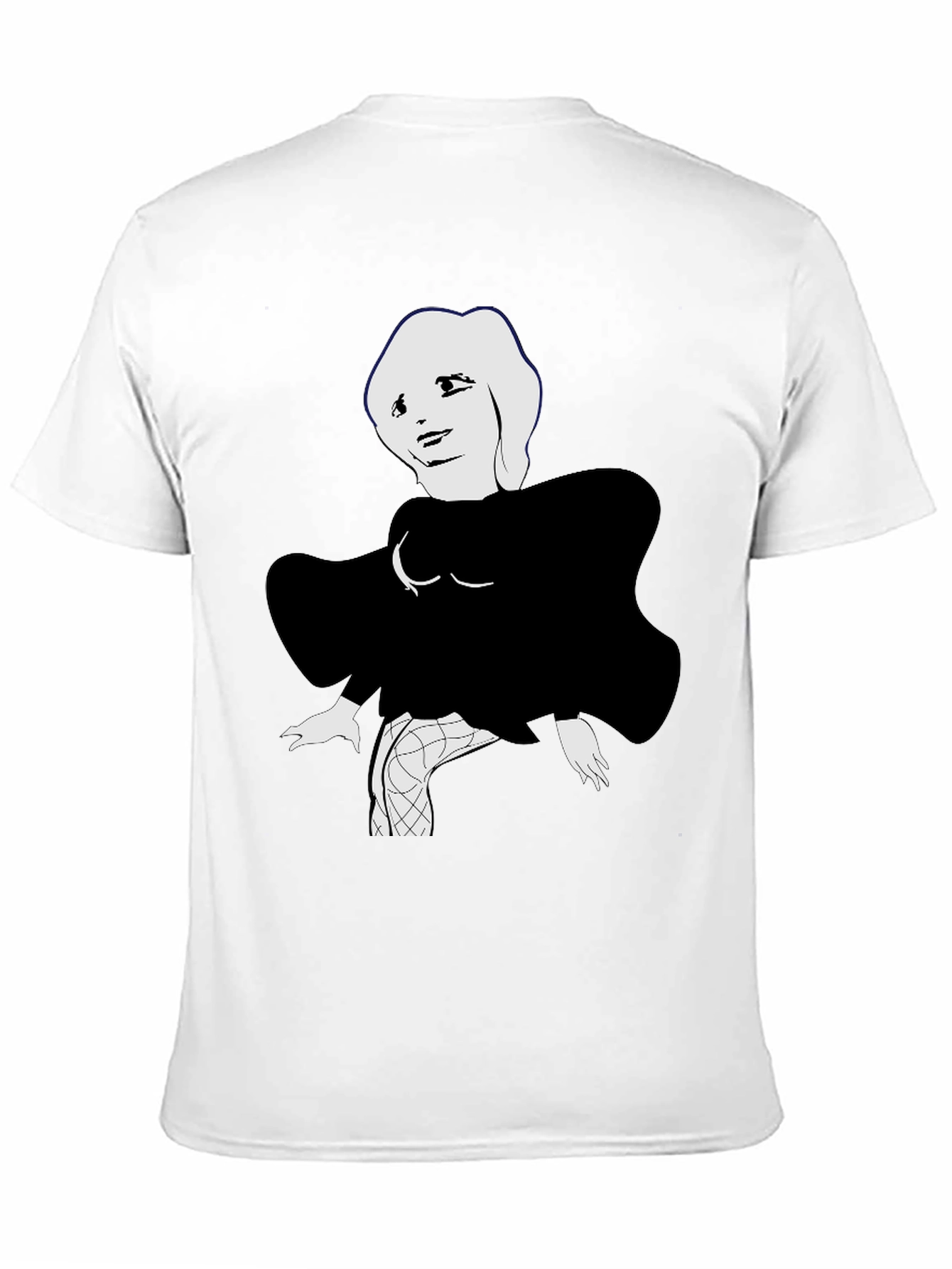 Abstract Marilyn Monroe Graphic Tee - Black
