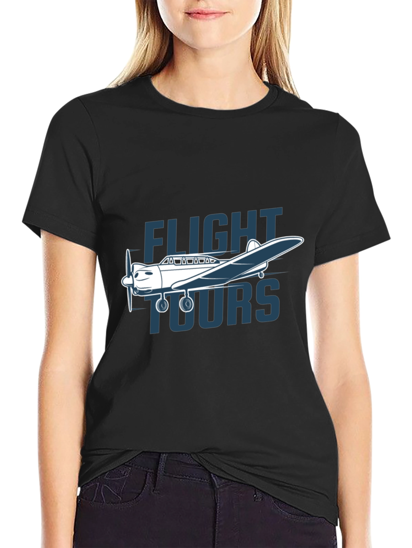Flight Tours Graphic Tee - Airplane T-Shirt