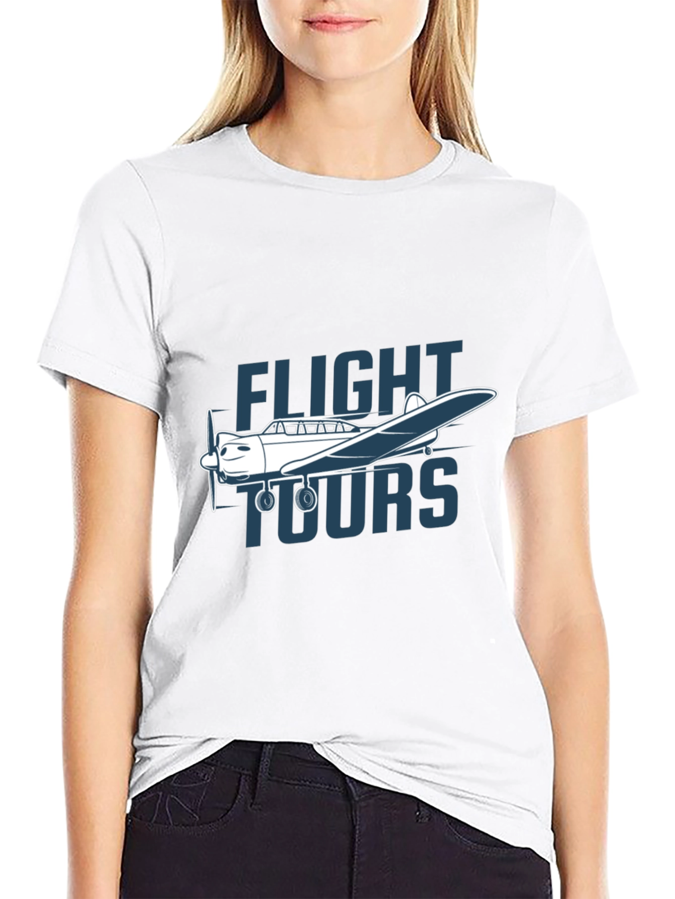 Flight Tours Graphic Tee - Airplane T-Shirt
