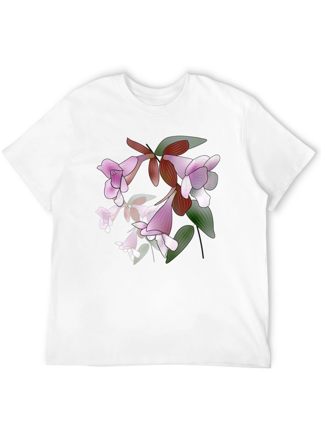 Floral Print T-Shirt - Stylish Botanical Design