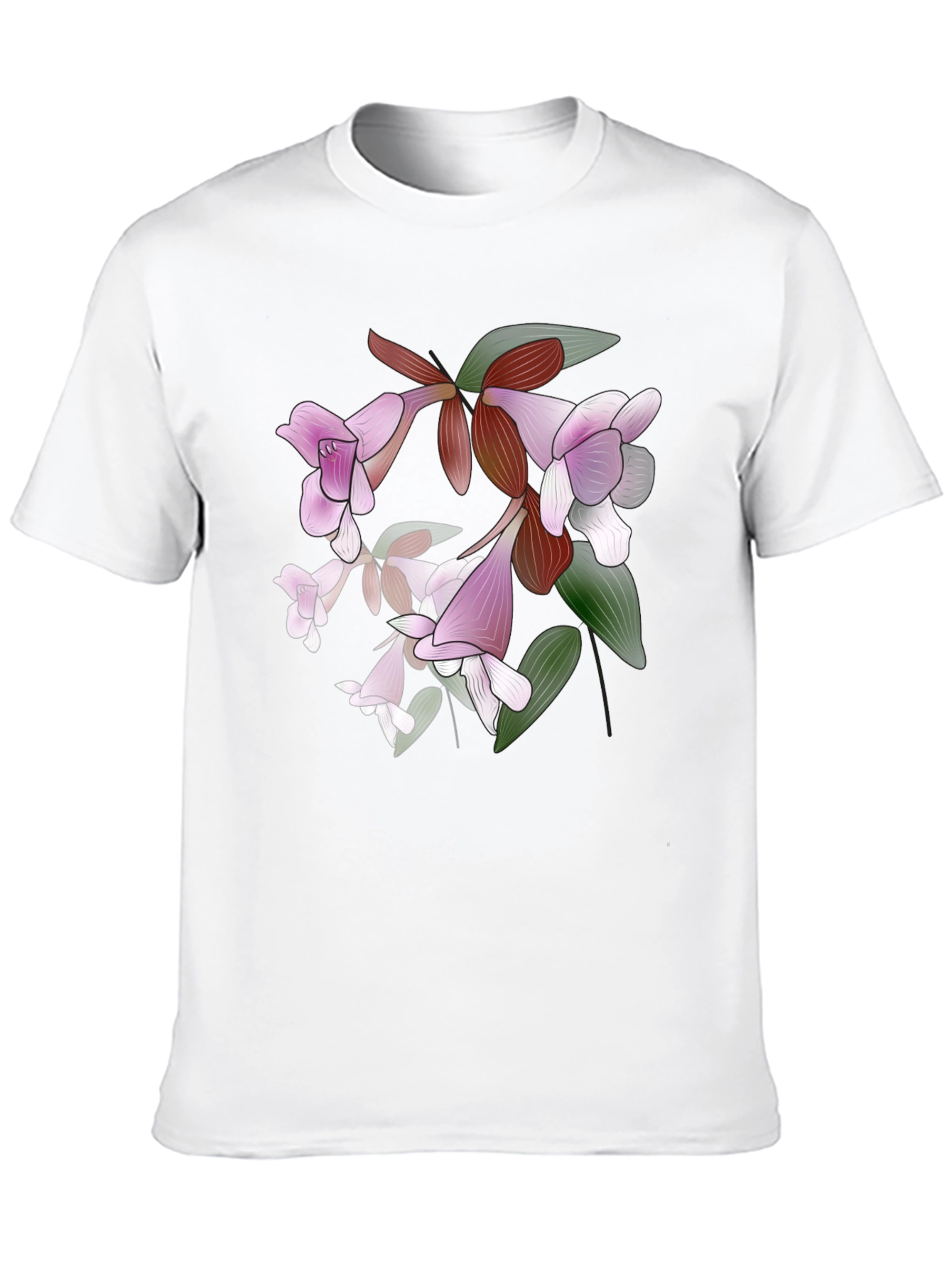 Floral Print T-Shirt - Stylish Botanical Design