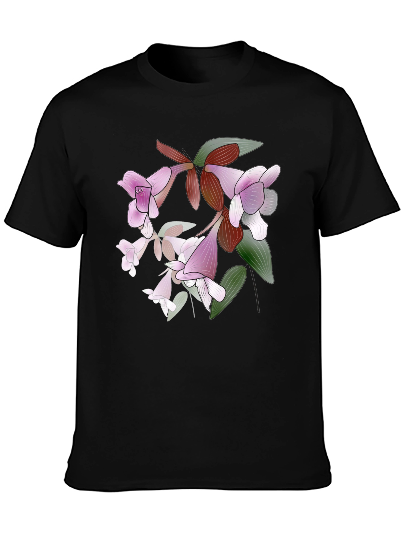 Floral Print T-Shirt - Stylish Botanical Design