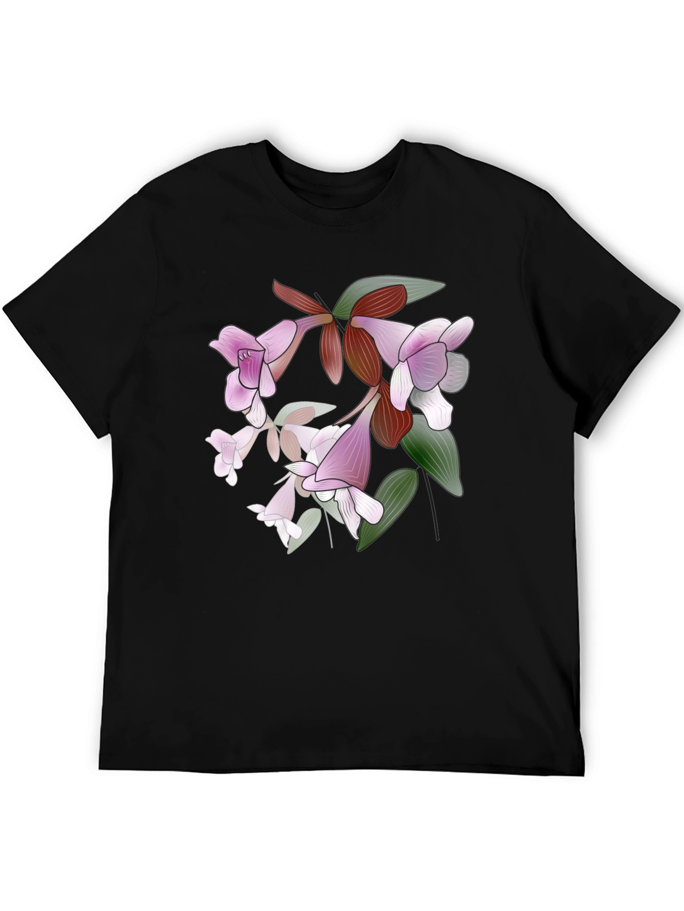 Floral Print T-Shirt - Stylish Botanical Design