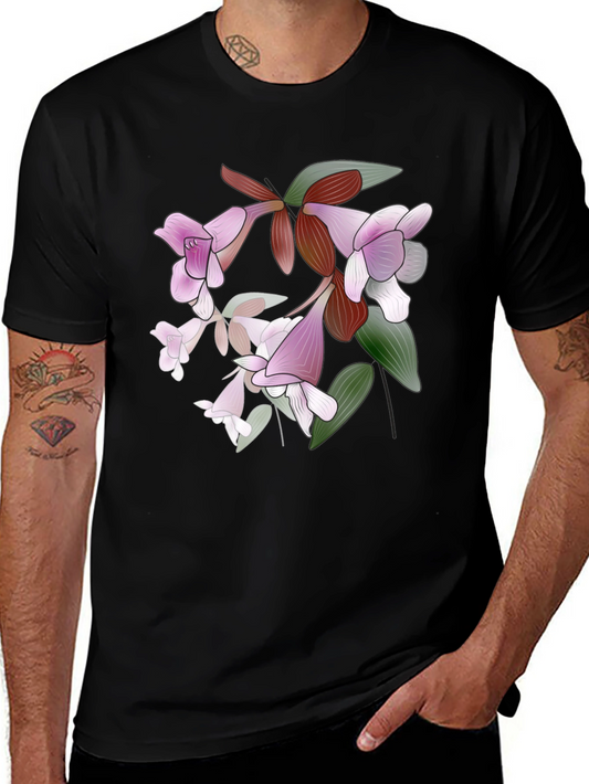 Floral Print T-Shirt - Stylish Botanical Design
