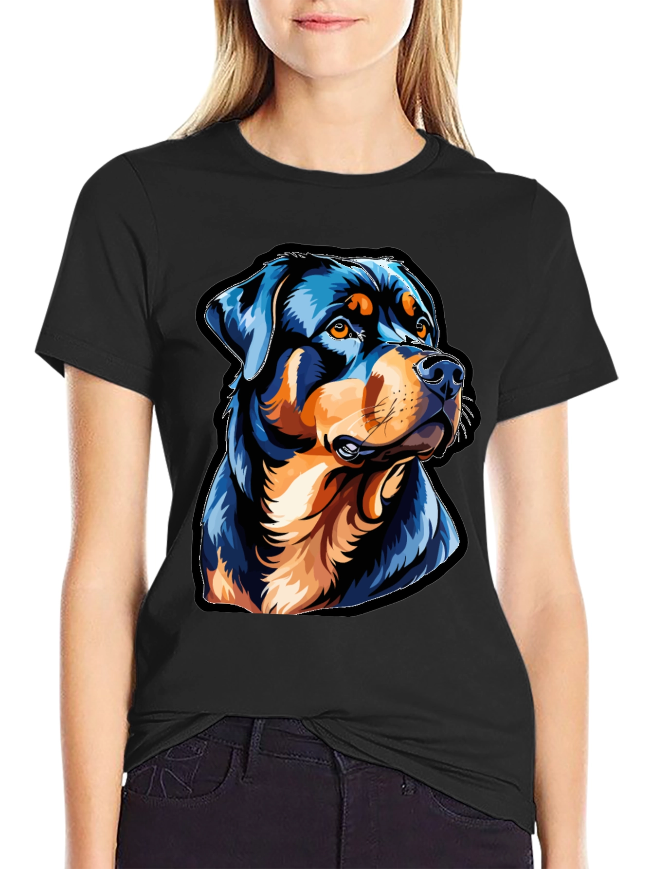 Rottweiler Graphic Tee - Cool Dog Lover T-Shirt