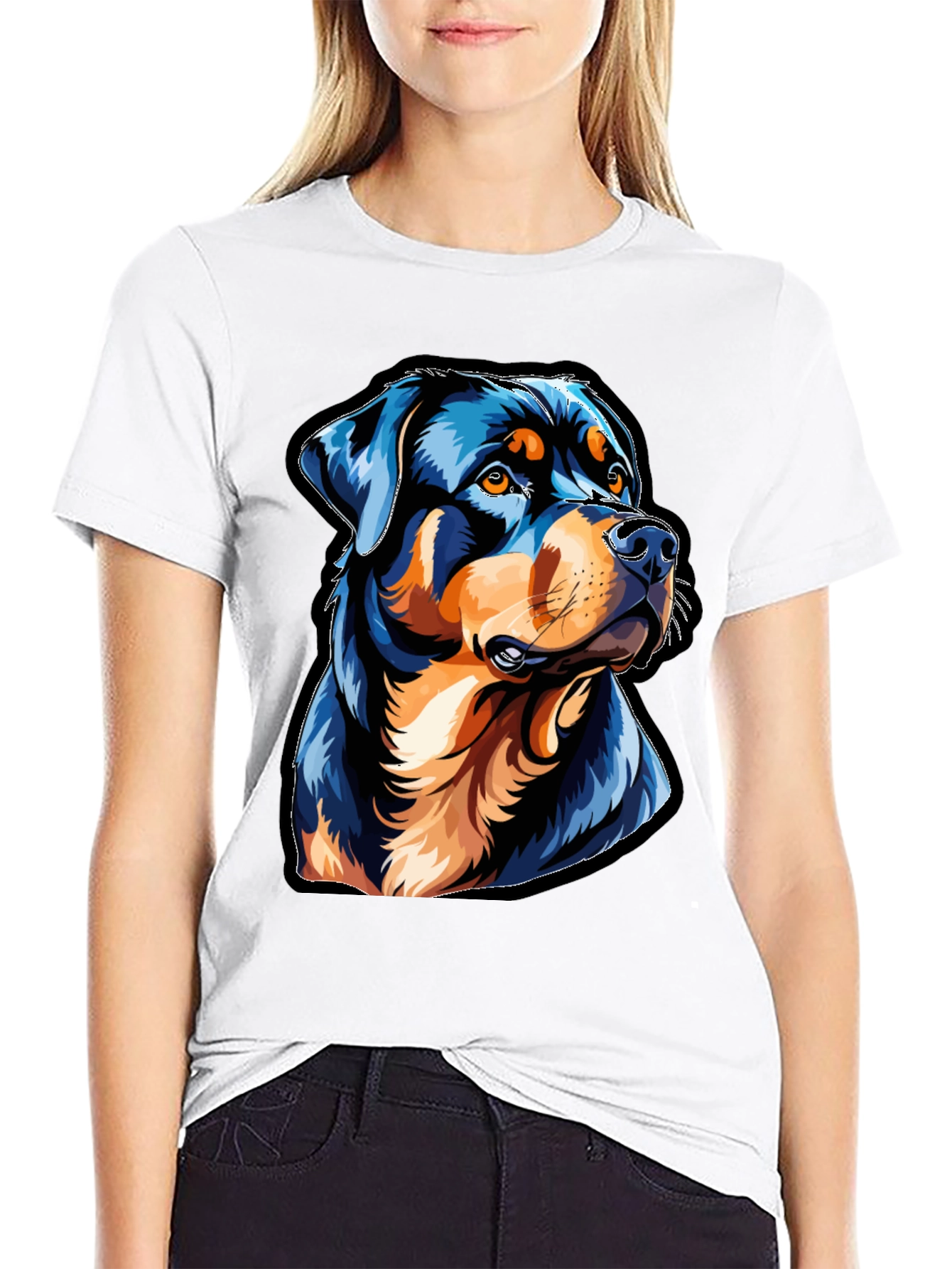 Rottweiler Graphic Tee - Cool Dog Lover T-Shirt