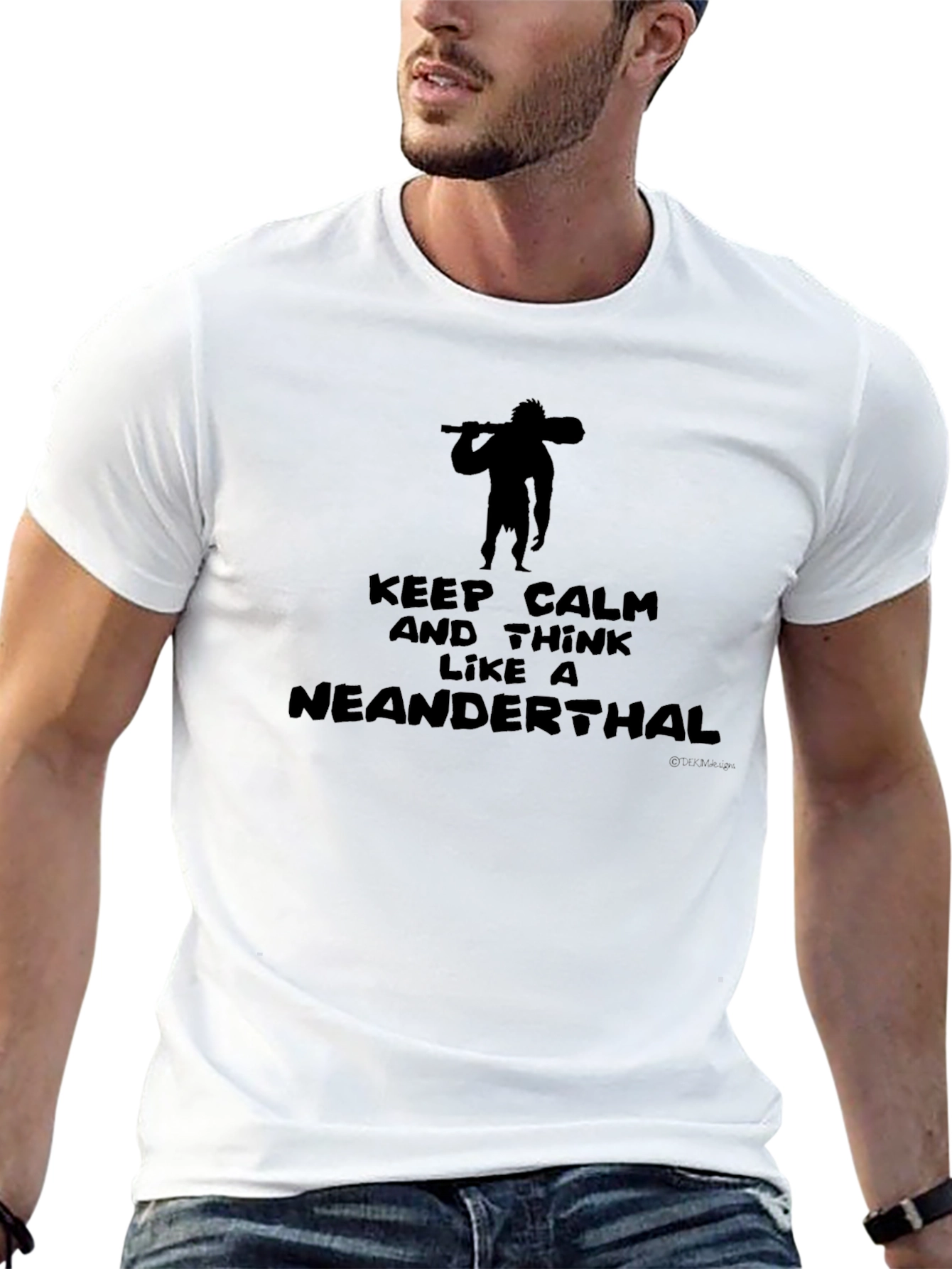 Keep Calm Neanderthal Graphic T-Shirt