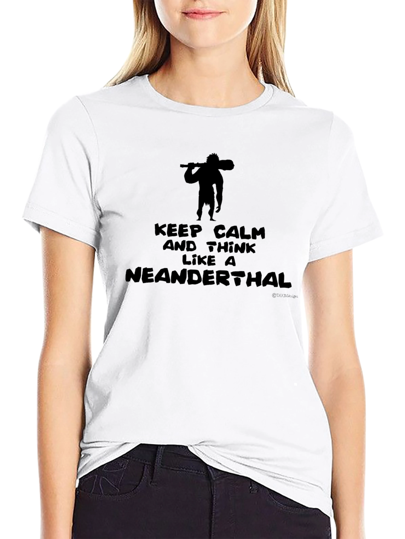 Keep Calm Neanderthal Graphic T-Shirt