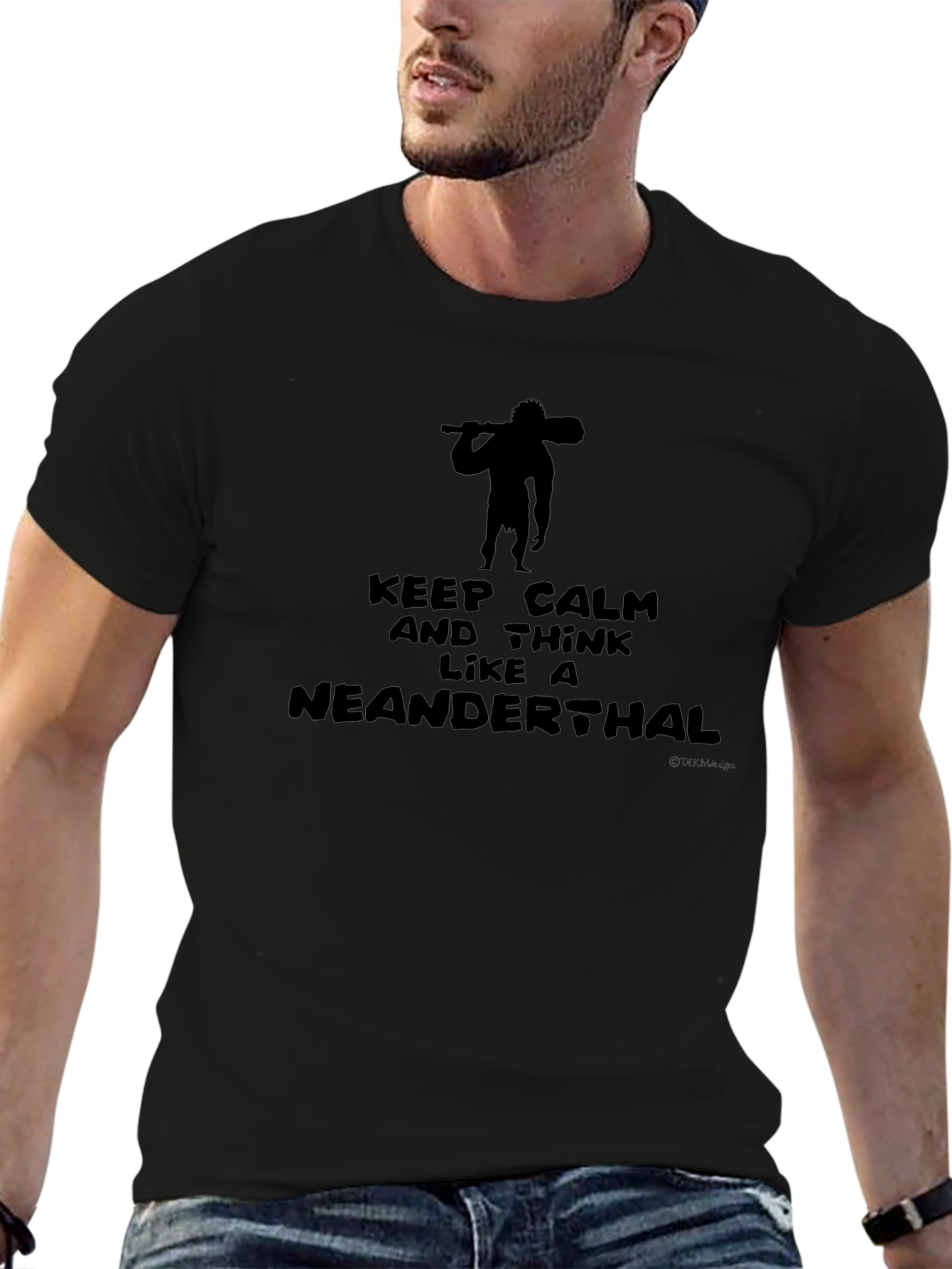 Keep Calm Neanderthal Graphic T-Shirt