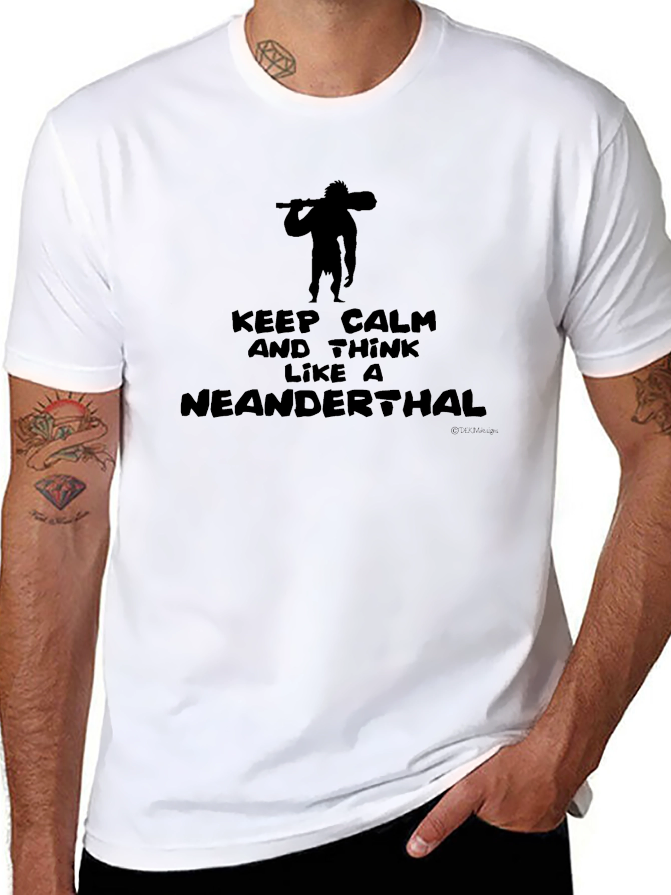 Keep Calm Neanderthal Graphic T-Shirt
