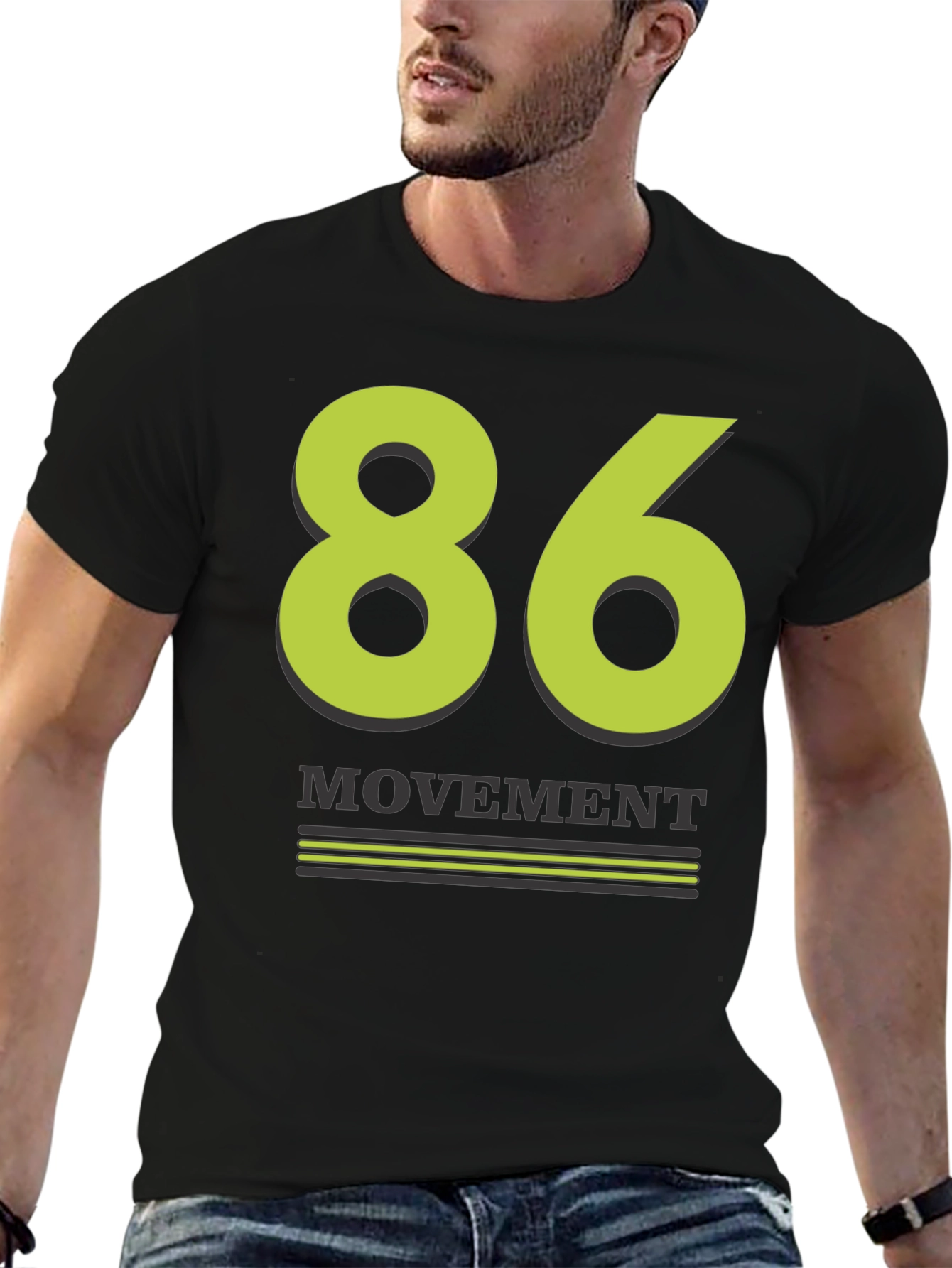 86 Movement Graphic Tee - Black