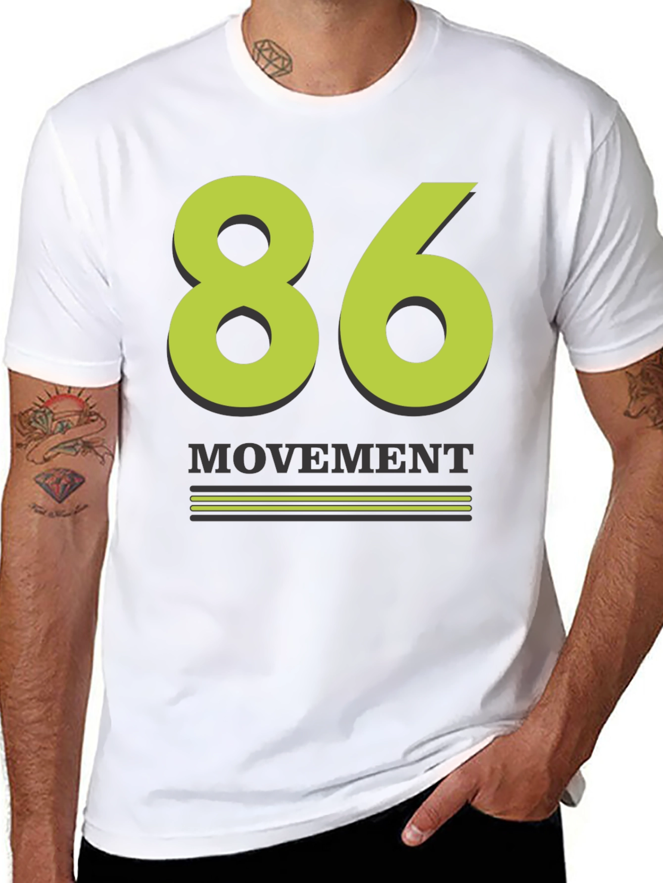86 Movement Graphic Tee - Black