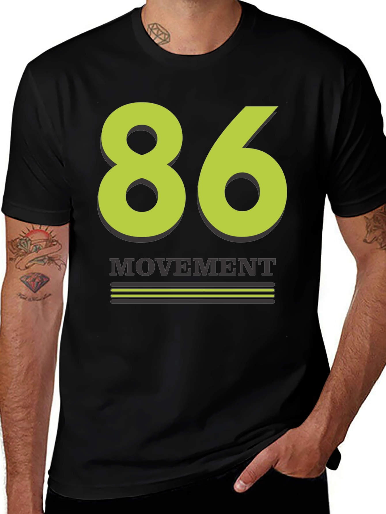 86 Movement Graphic Tee - Black