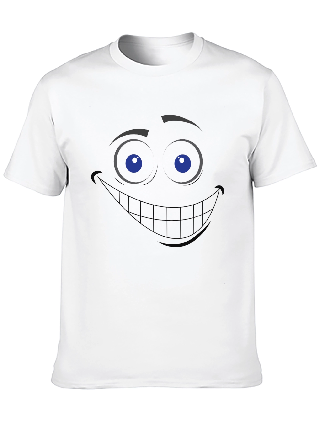 Grinning Face Black T-Shirt