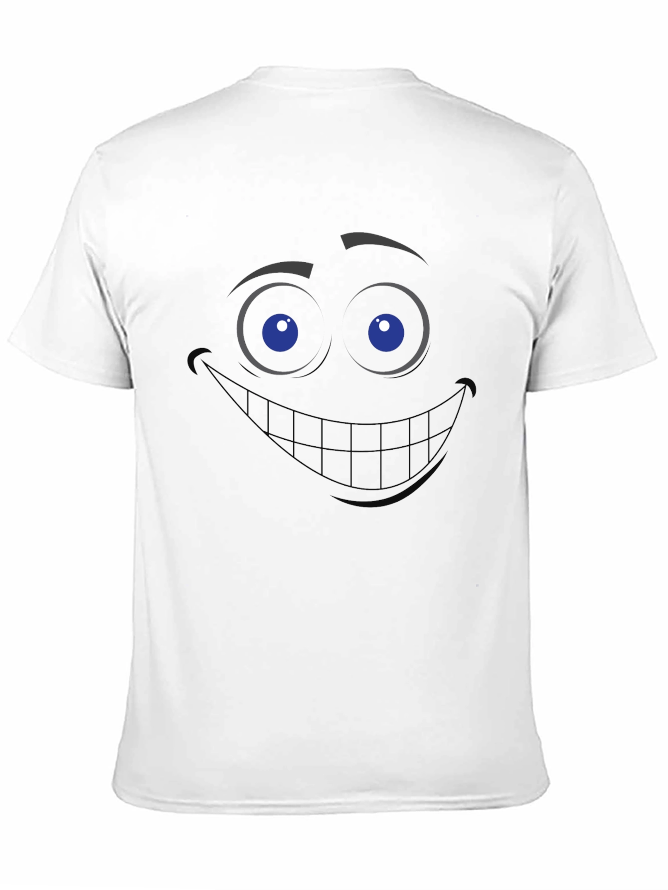 Grinning Face Black T-Shirt