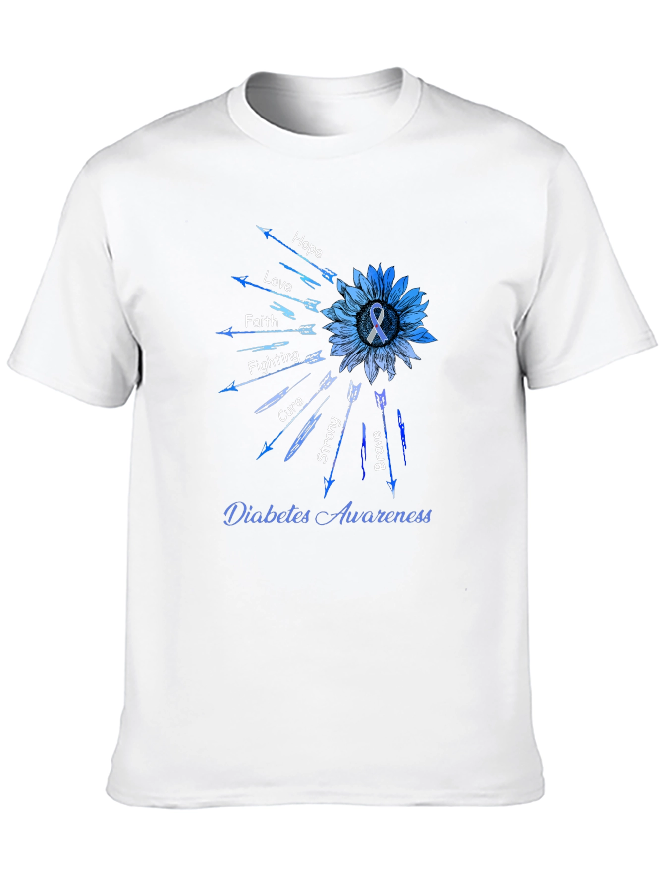 Diabetes Awareness Sunflower Arrow T-Shirt