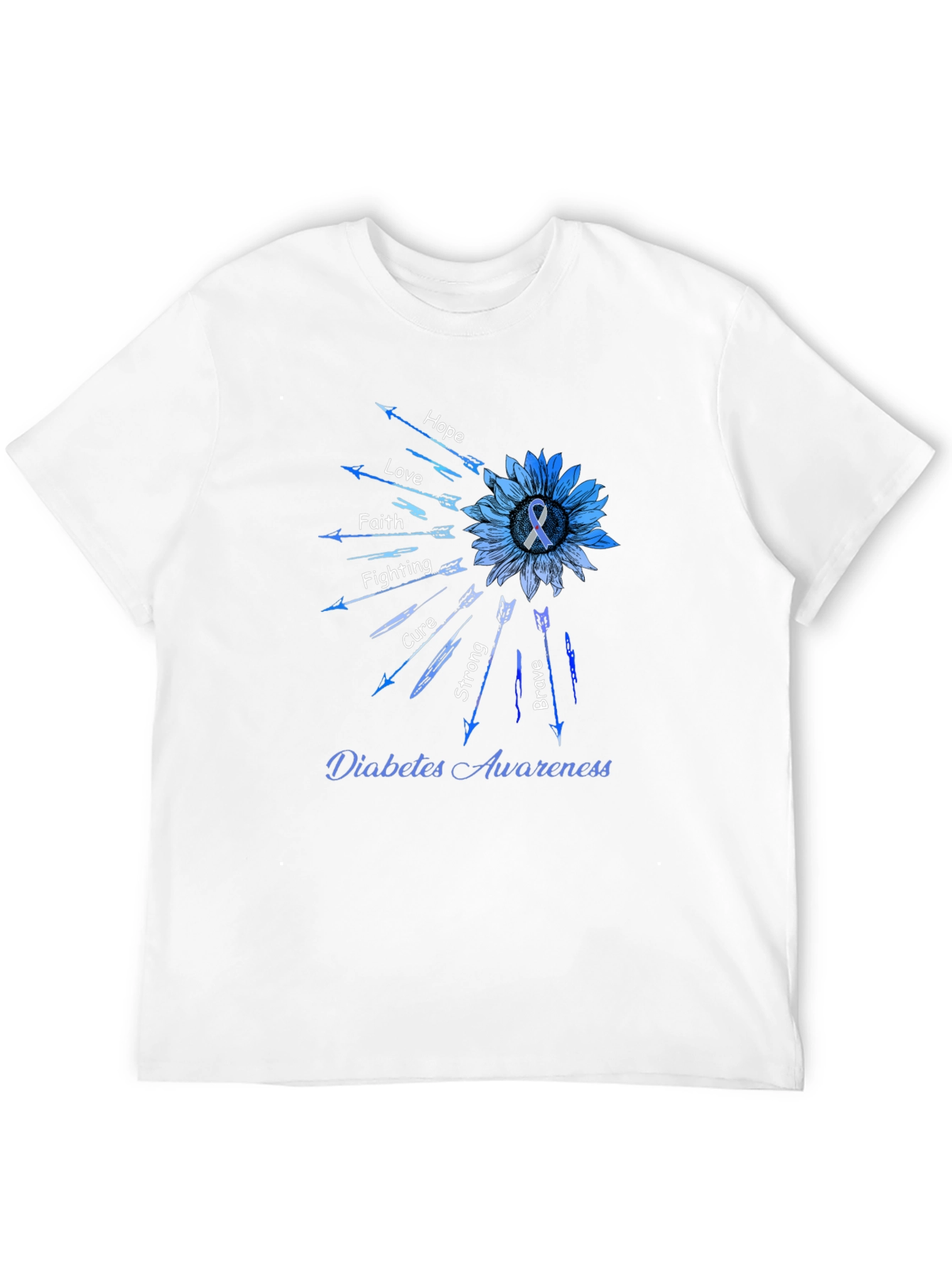 Diabetes Awareness Sunflower Arrow T-Shirt