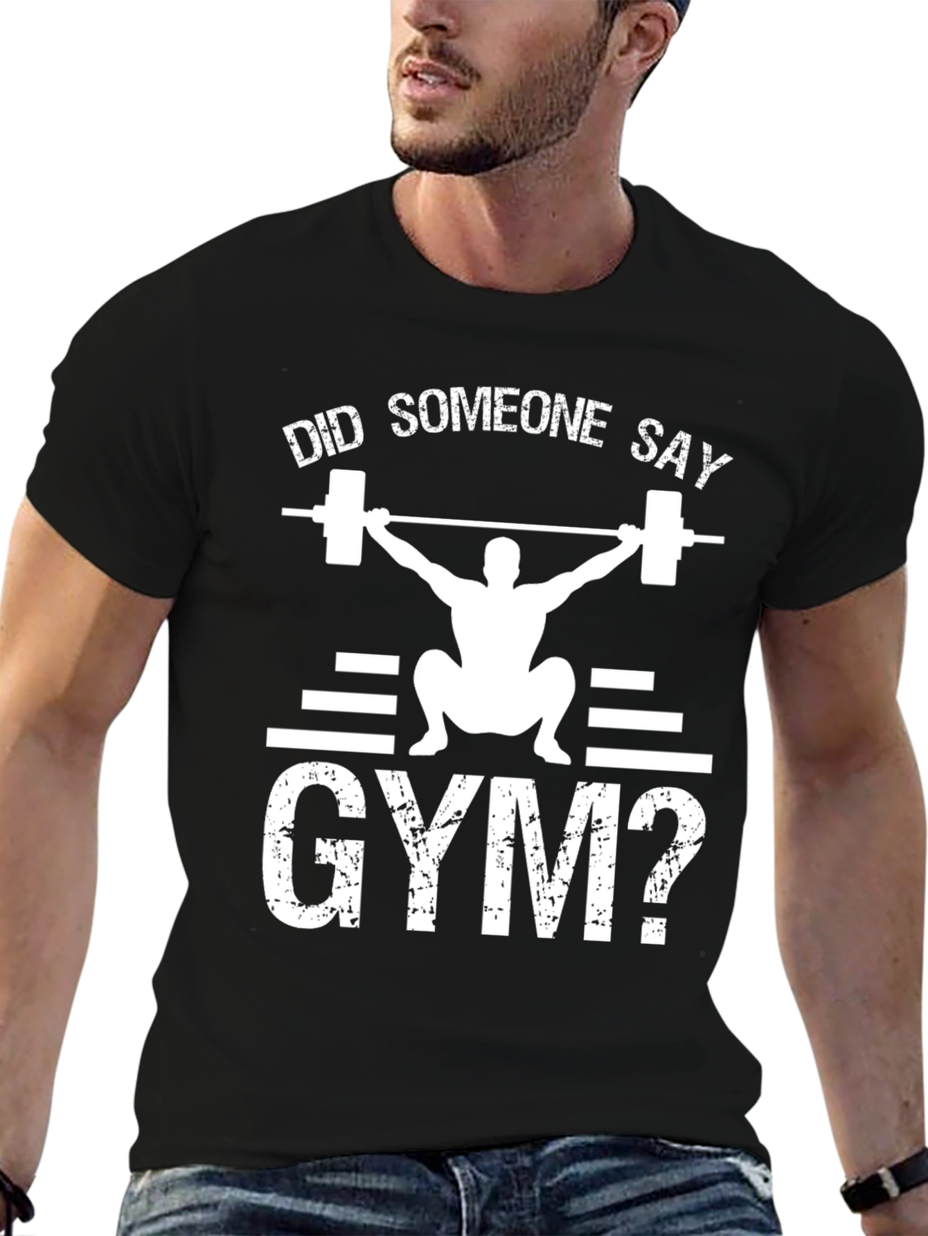 Did Someone Say Gym? Black T-Shirt
