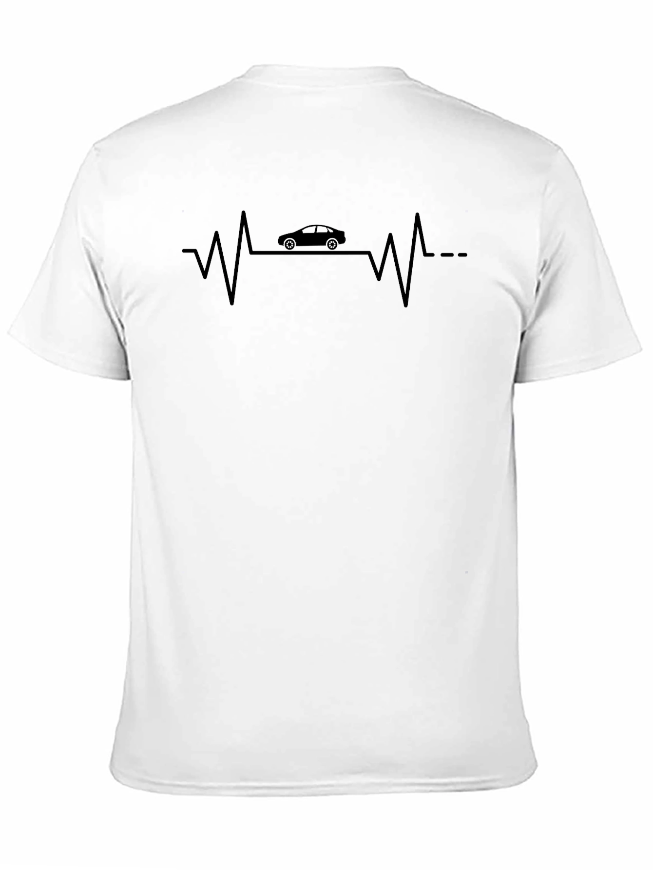 Car Heartbeat Graphic Tee - Automotive Enthusiast Shirt