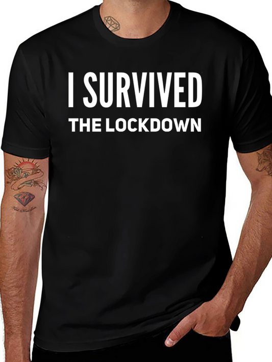 I Survived the Lockdown T-Shirt - Black
