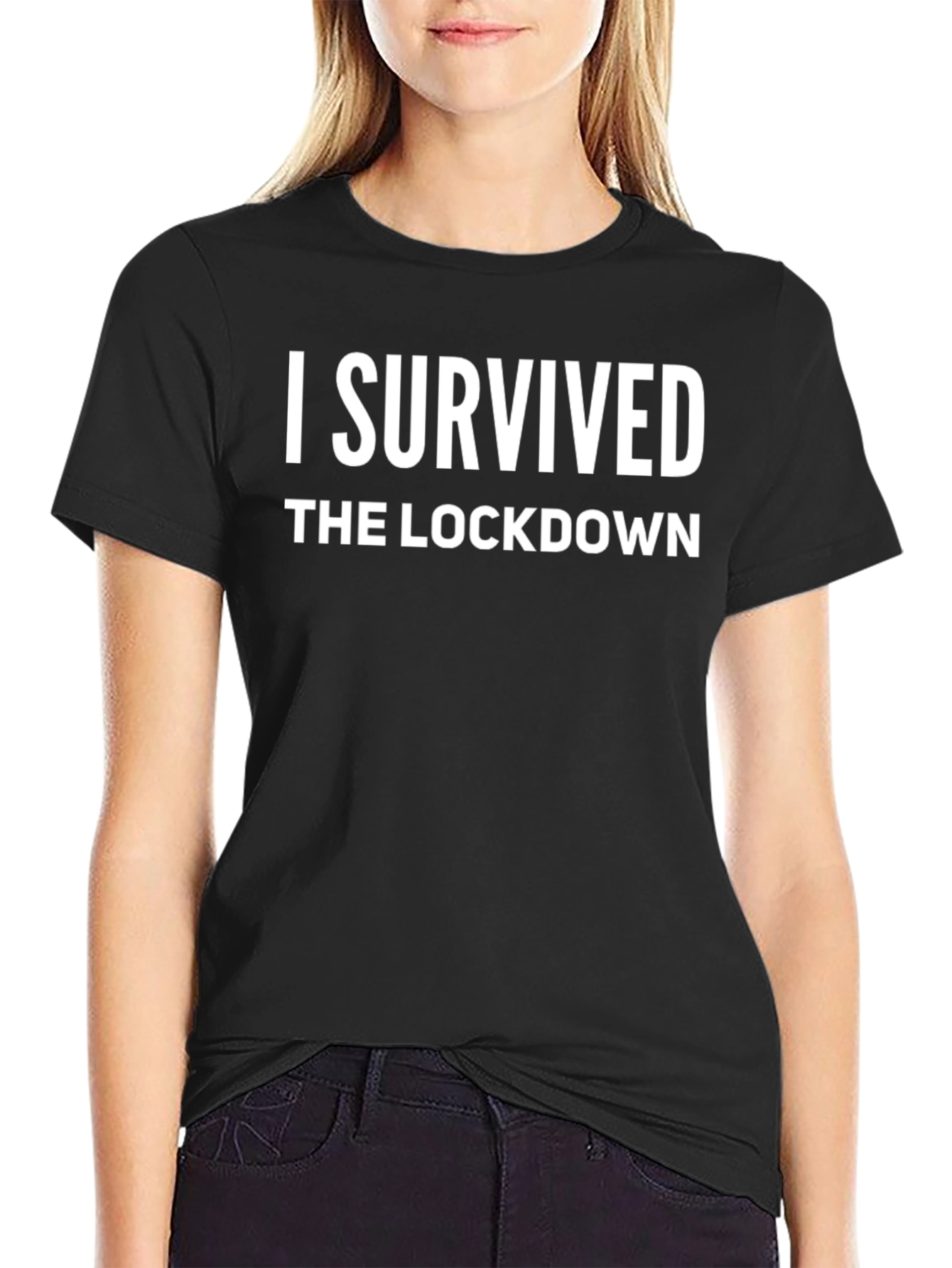 I Survived the Lockdown T-Shirt - Black