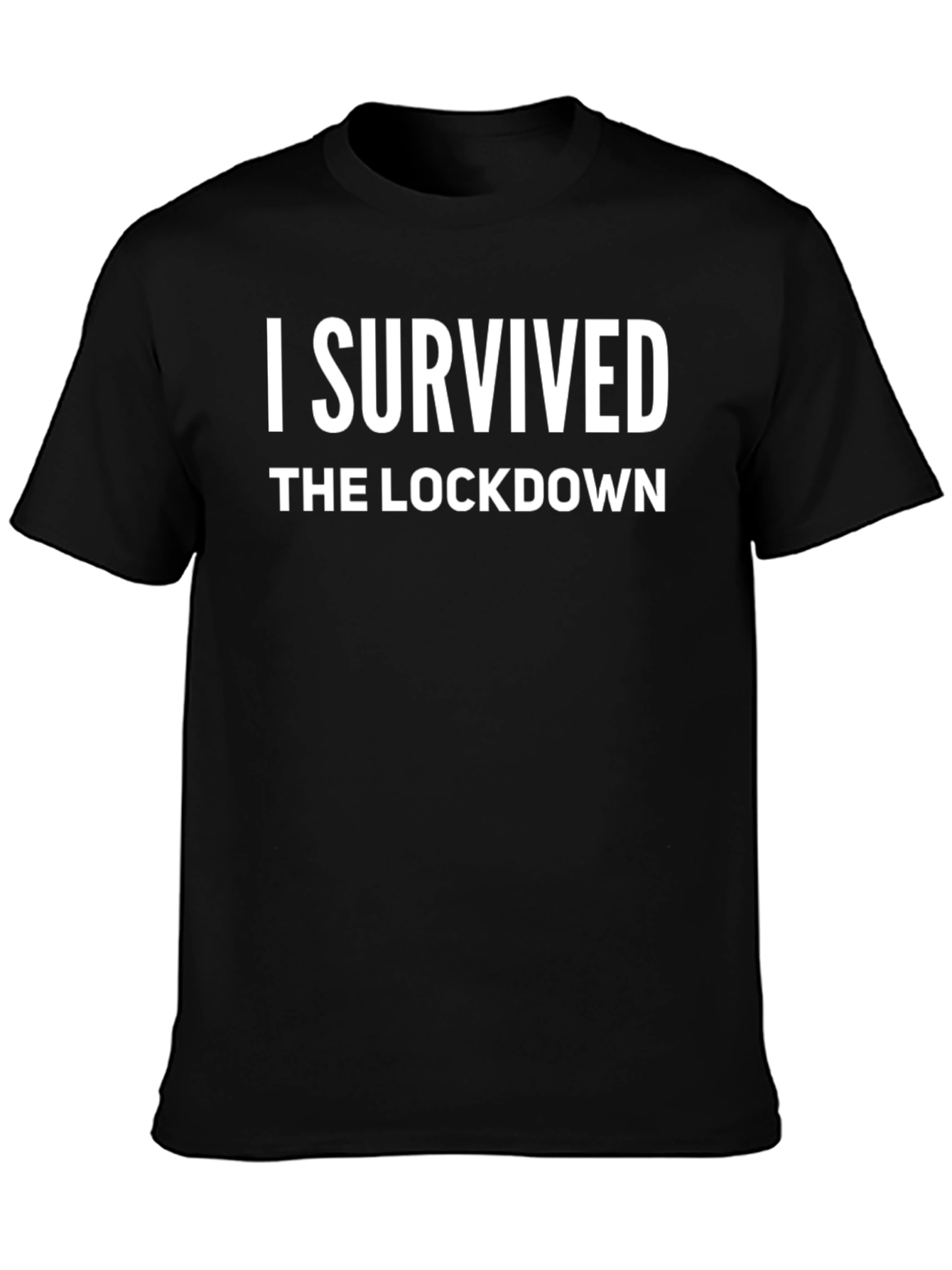 I Survived the Lockdown T-Shirt - Black