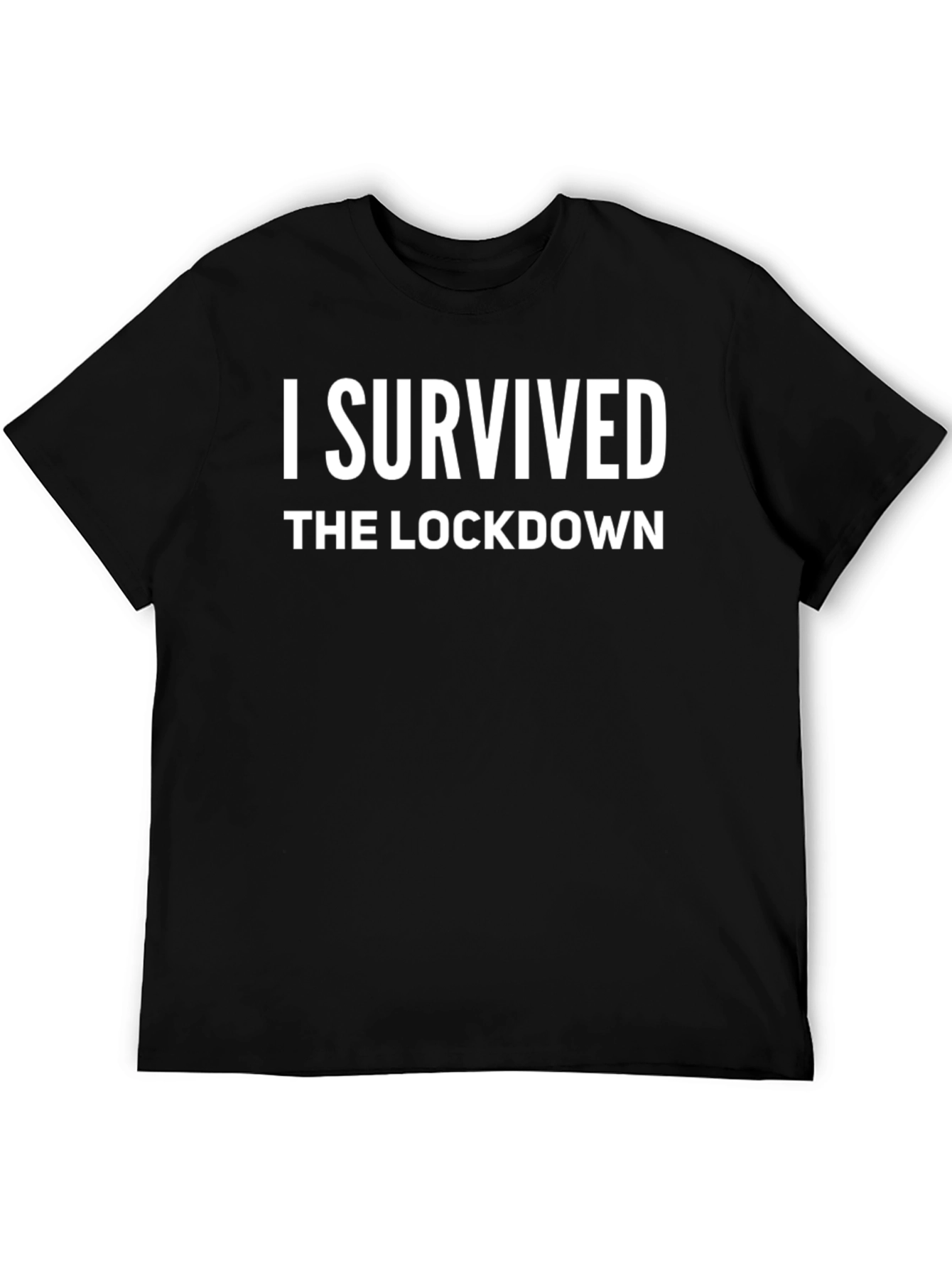 I Survived the Lockdown T-Shirt - Black