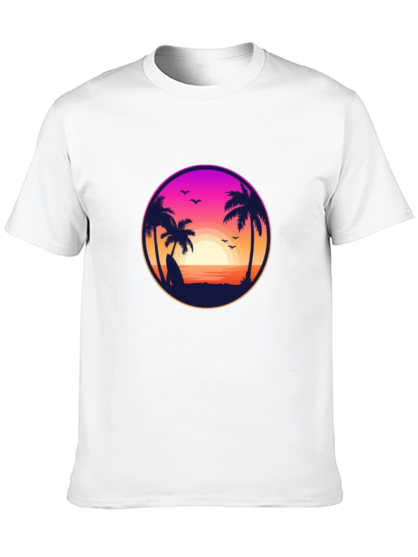Sunset Beach T-Shirt - Tropical Vibe!