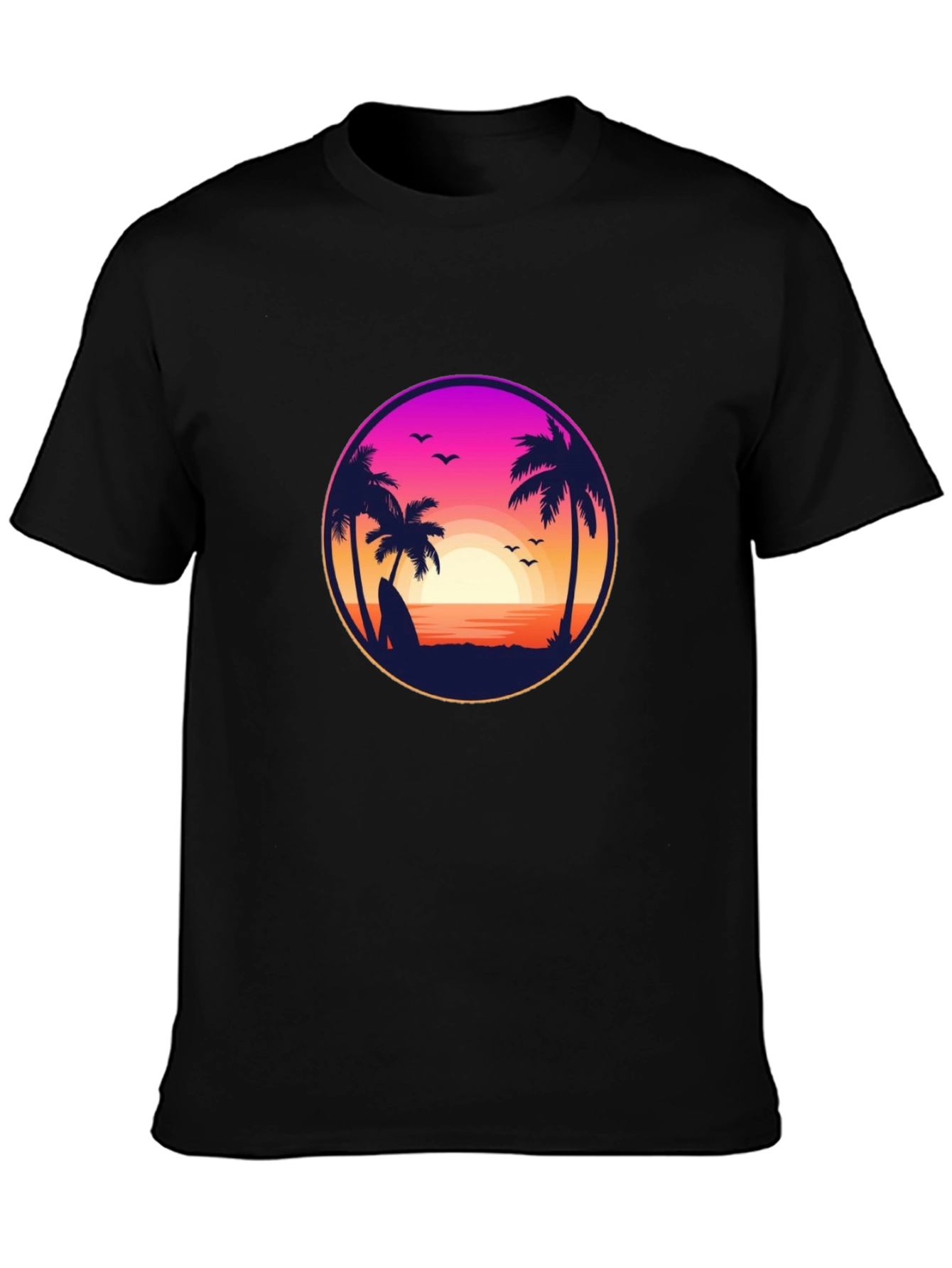 Sunset Beach T-Shirt - Tropical Vibe!