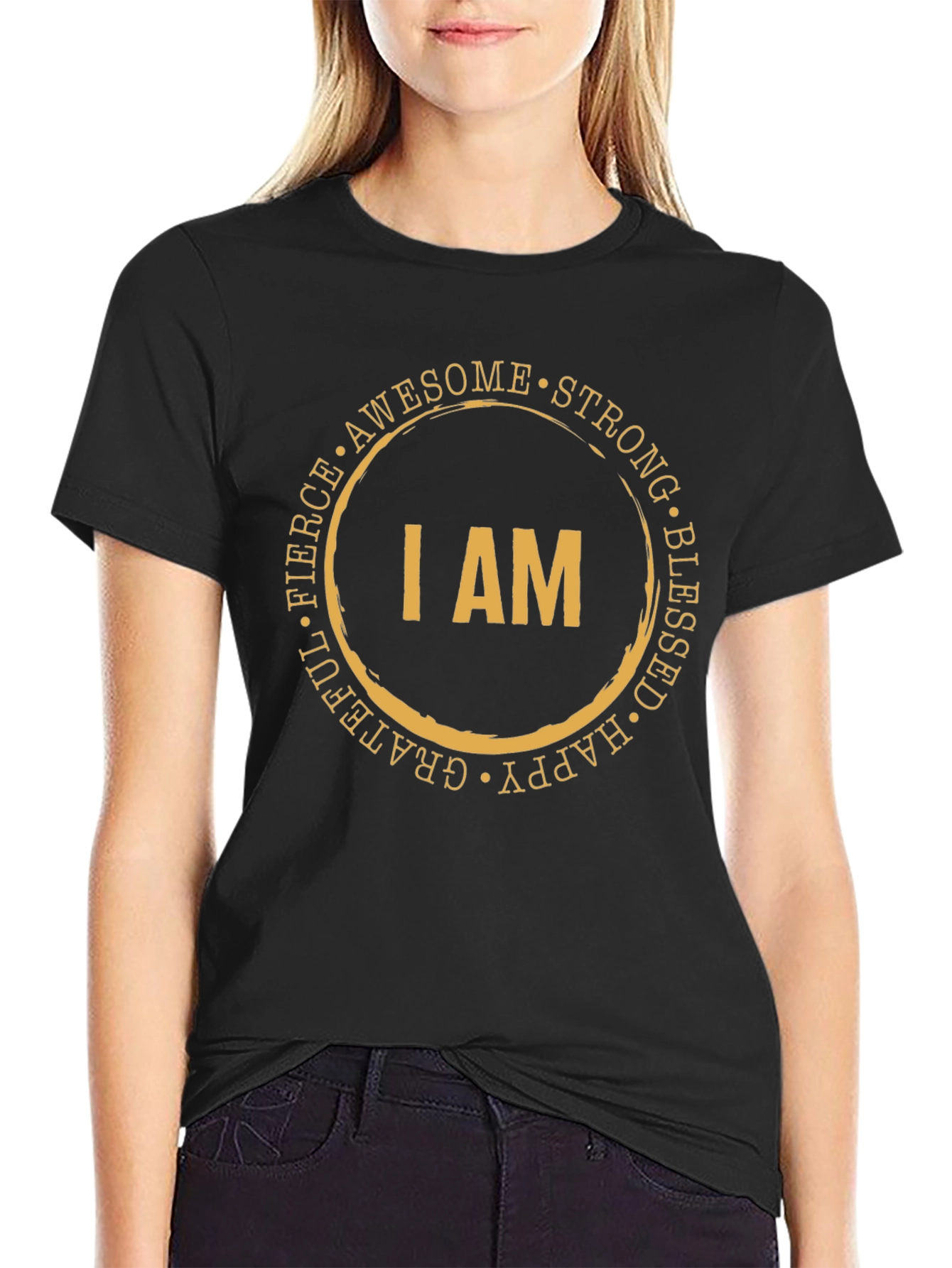 Inspirational I AM Graphic Tee - Motivational Shirt