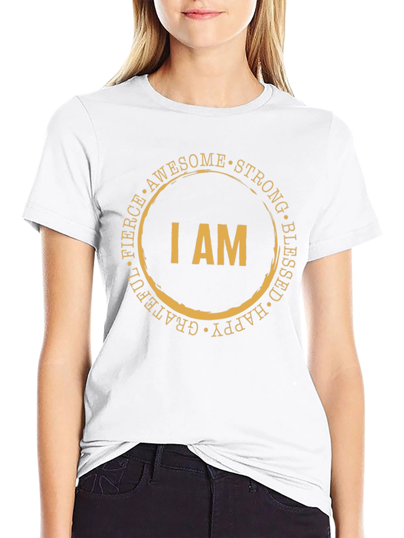 Inspirational I AM Graphic Tee - Motivational Shirt
