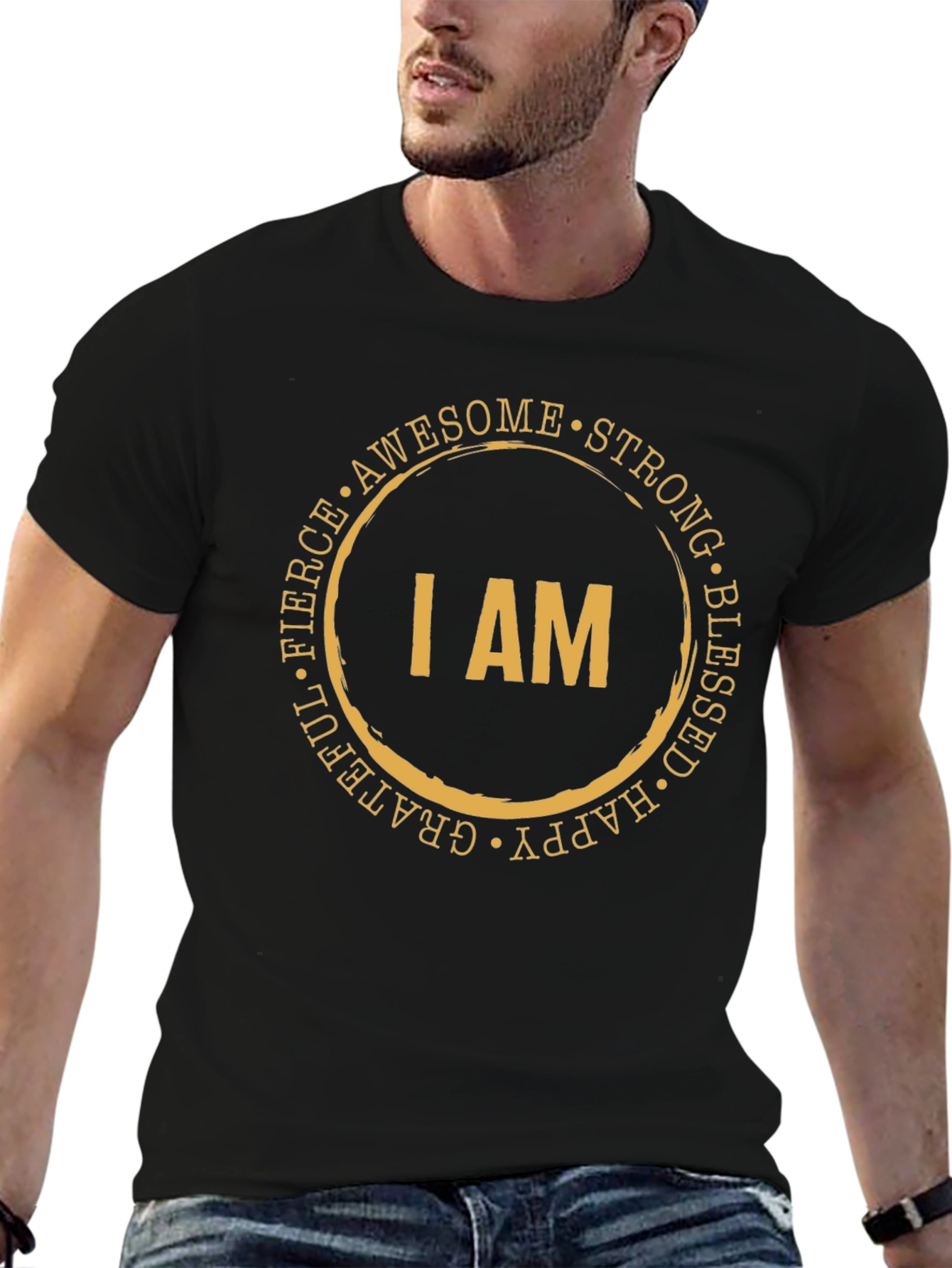 Inspirational I AM Graphic Tee - Motivational Shirt