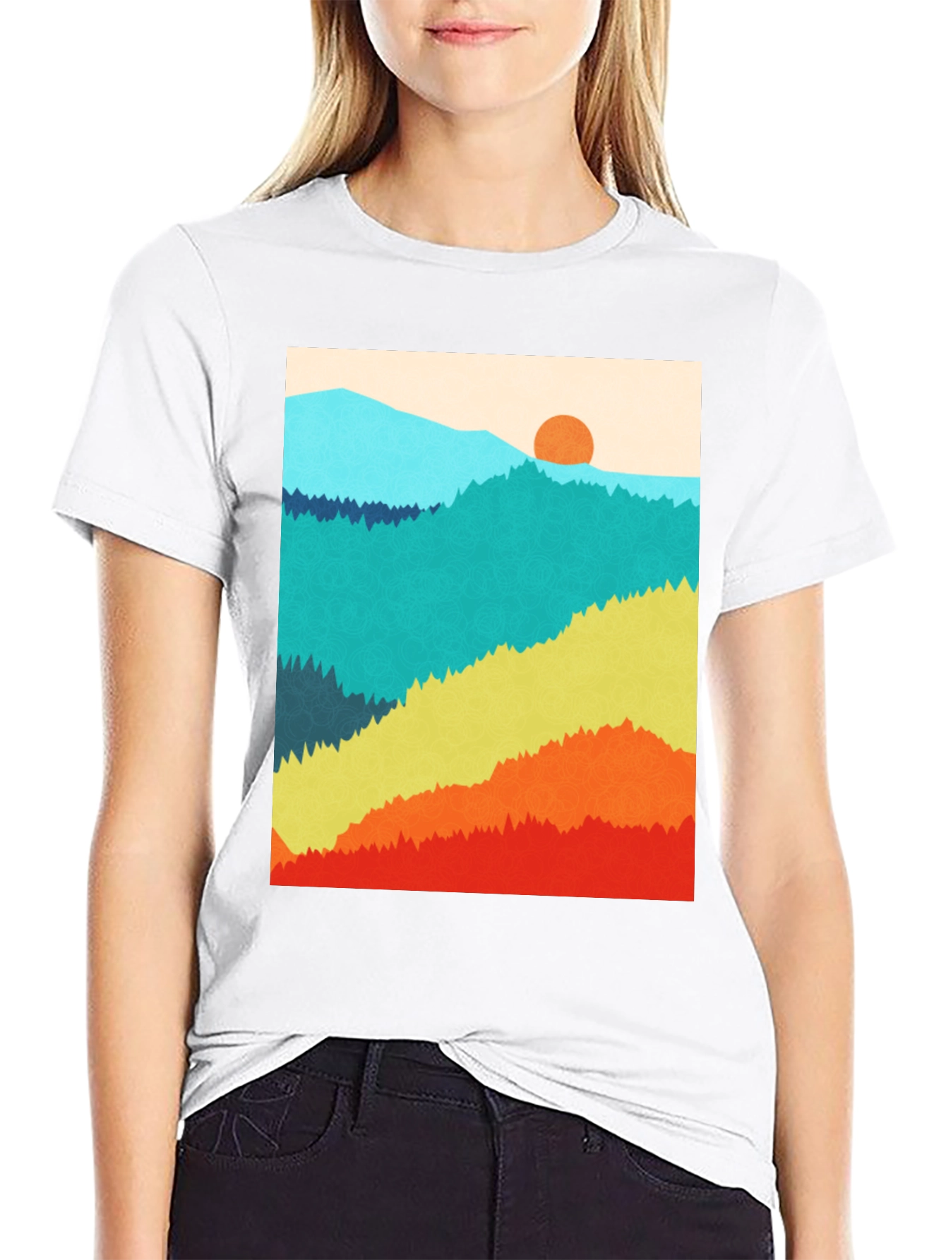 Retro Mountain Range Graphic Tee