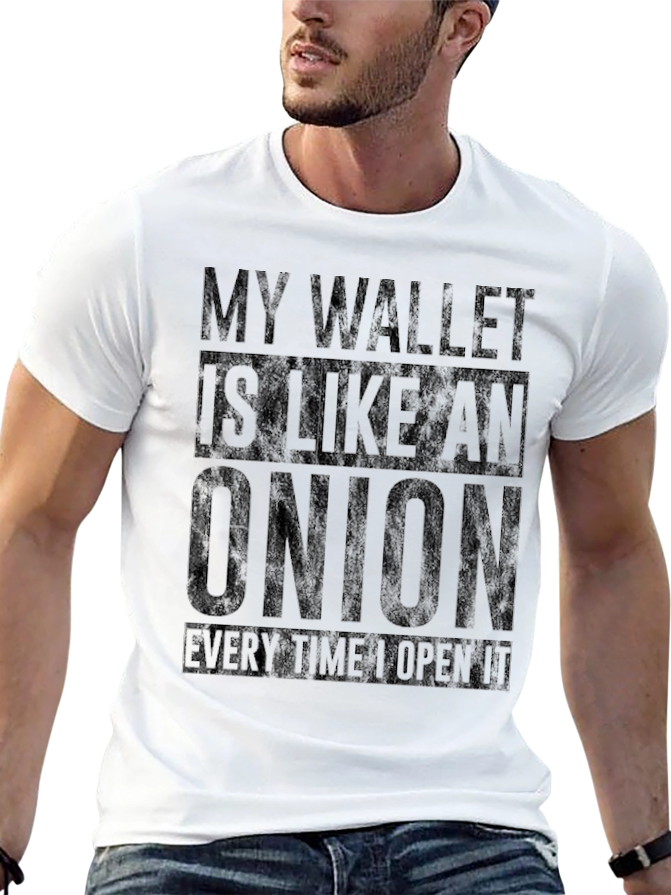 Wallet Onion Black Graphic Tee