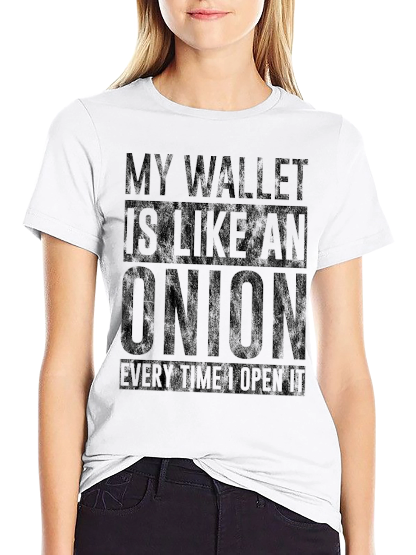Wallet Onion Black Graphic Tee