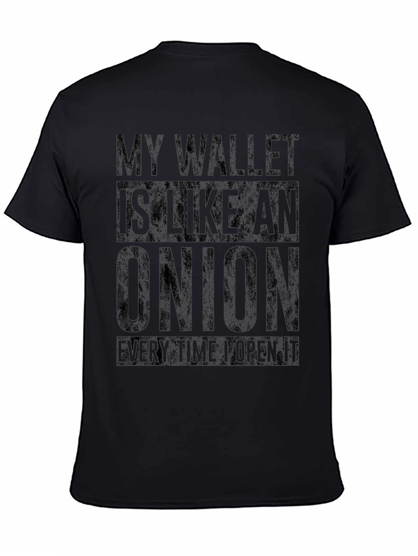Wallet Onion Black Graphic Tee