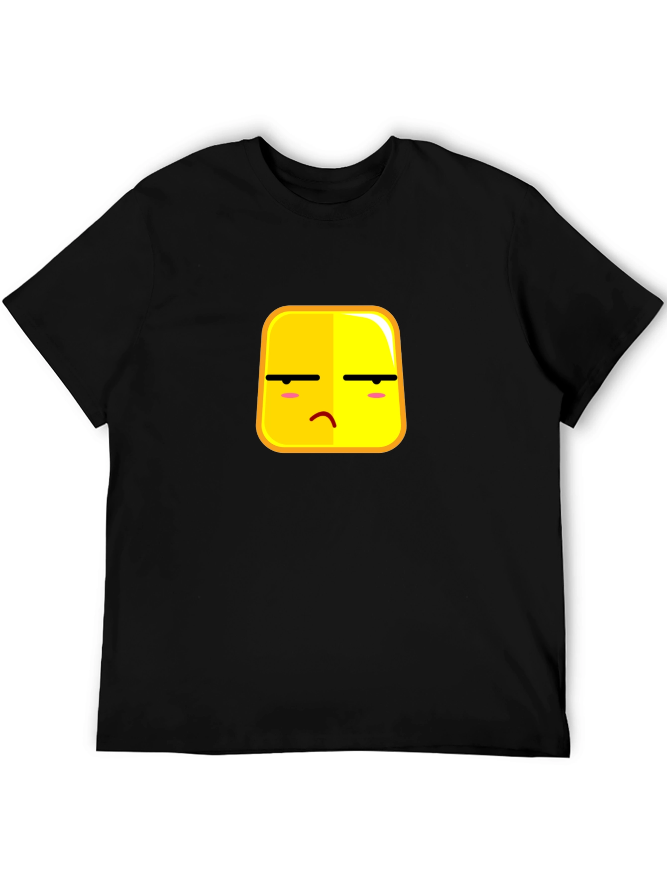 Bored Emoji Graphic Black T-Shirt