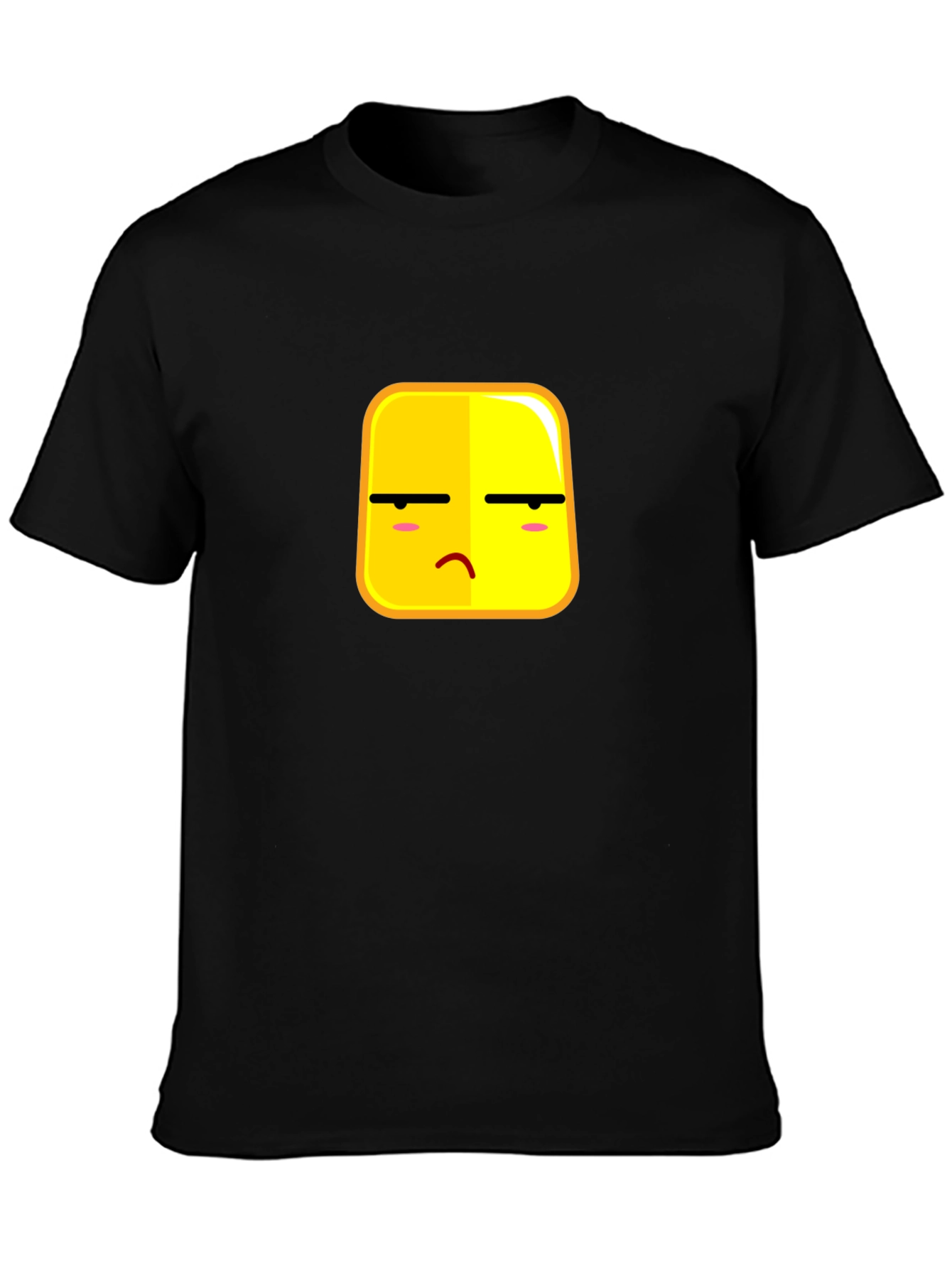 Bored Emoji Graphic Black T-Shirt