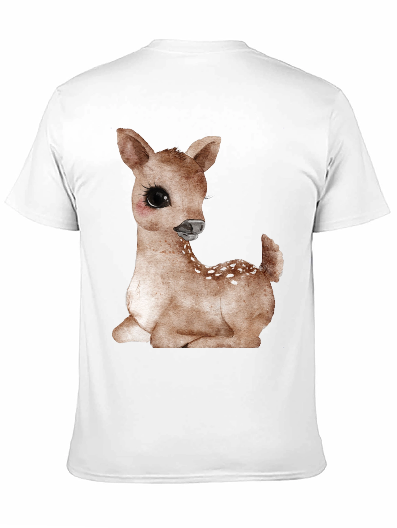 Cute Deer Graphic Tee - Unisex Black T-Shirt