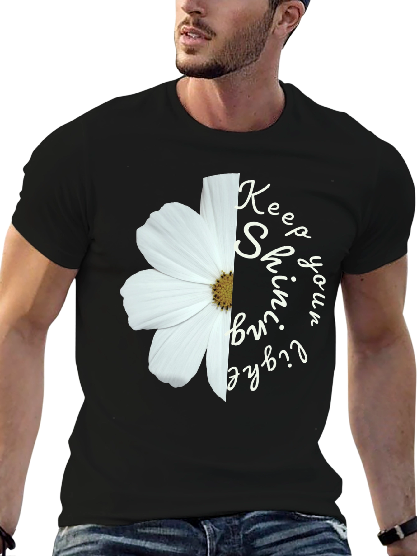 Keep Shining Tee: Flower Power Shirt