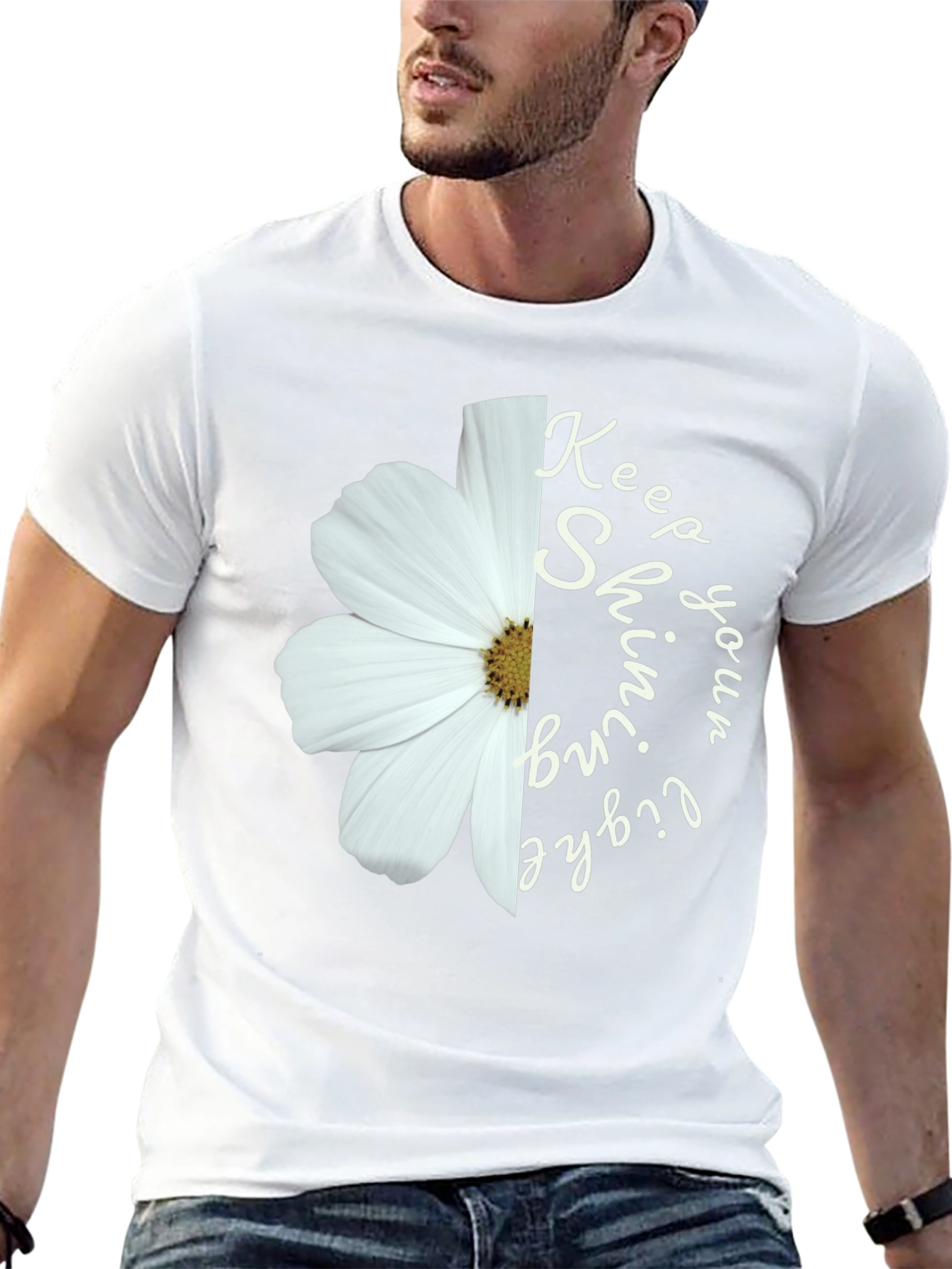 Keep Shining Tee: Flower Power Shirt