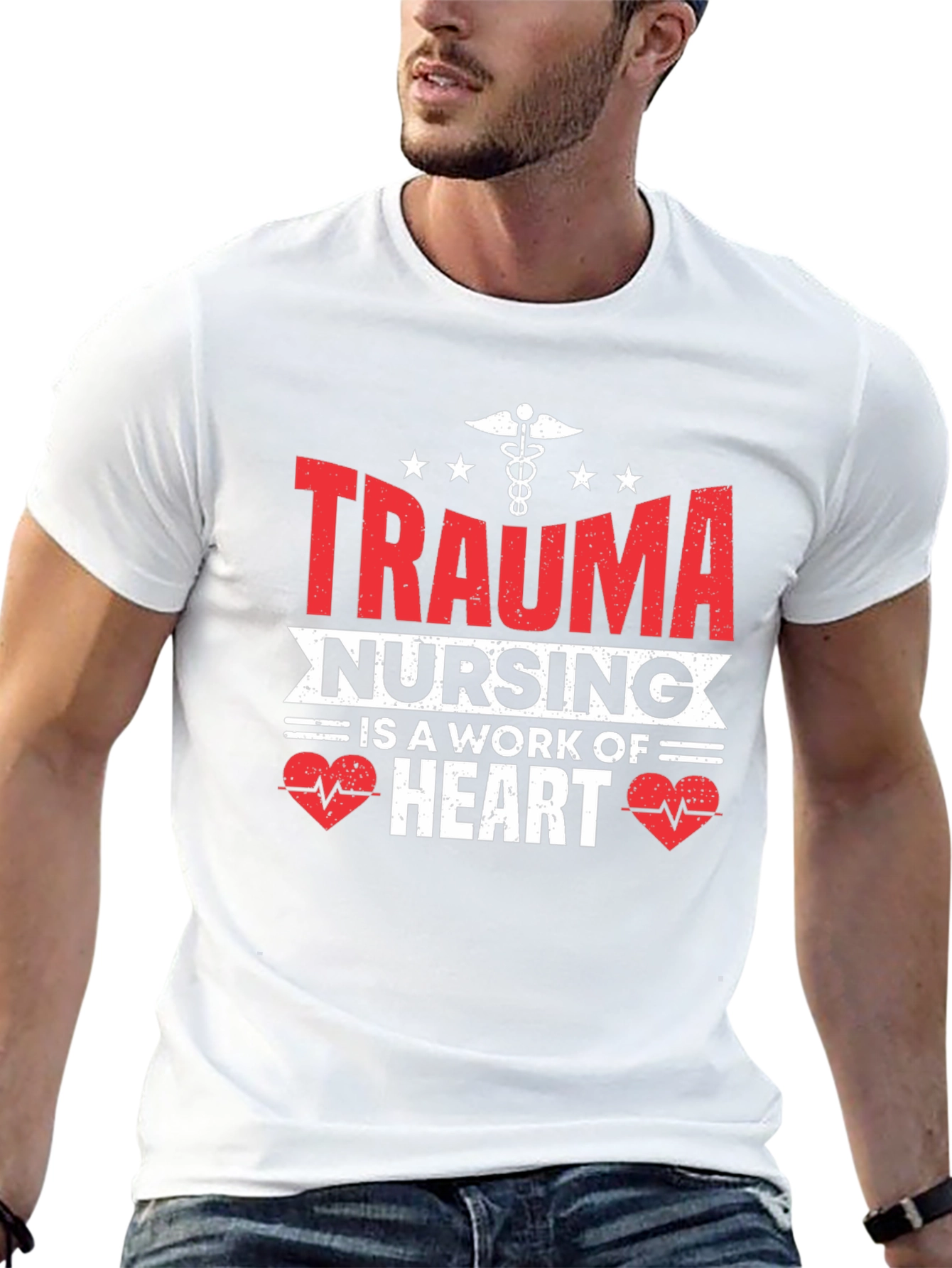 Trauma Nursing T-Shirt - A Work of Heart