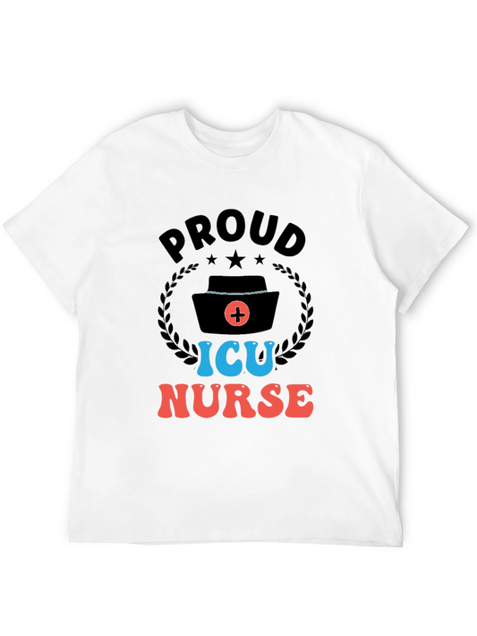 Proud ICU Nurse Graphic T-Shirt