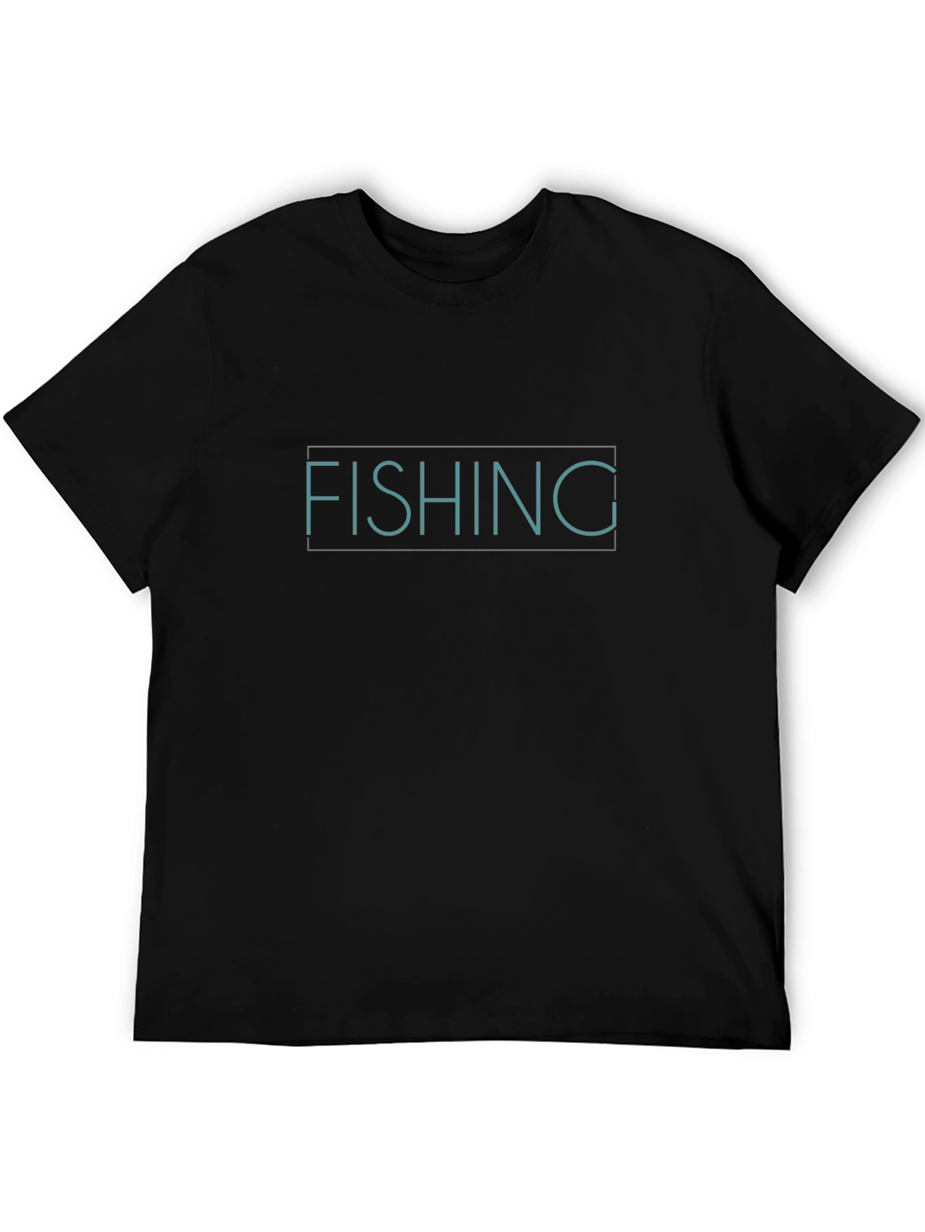 Fishing Graphic T-Shirt - Black
